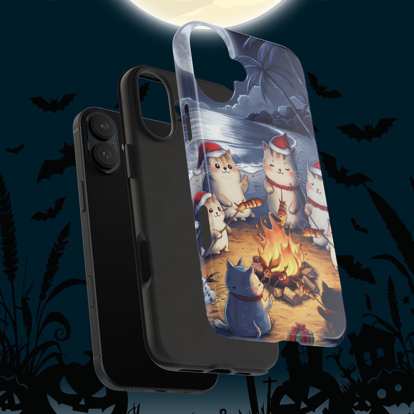 Meowmas Magic Wireless Charging Support Tough Case