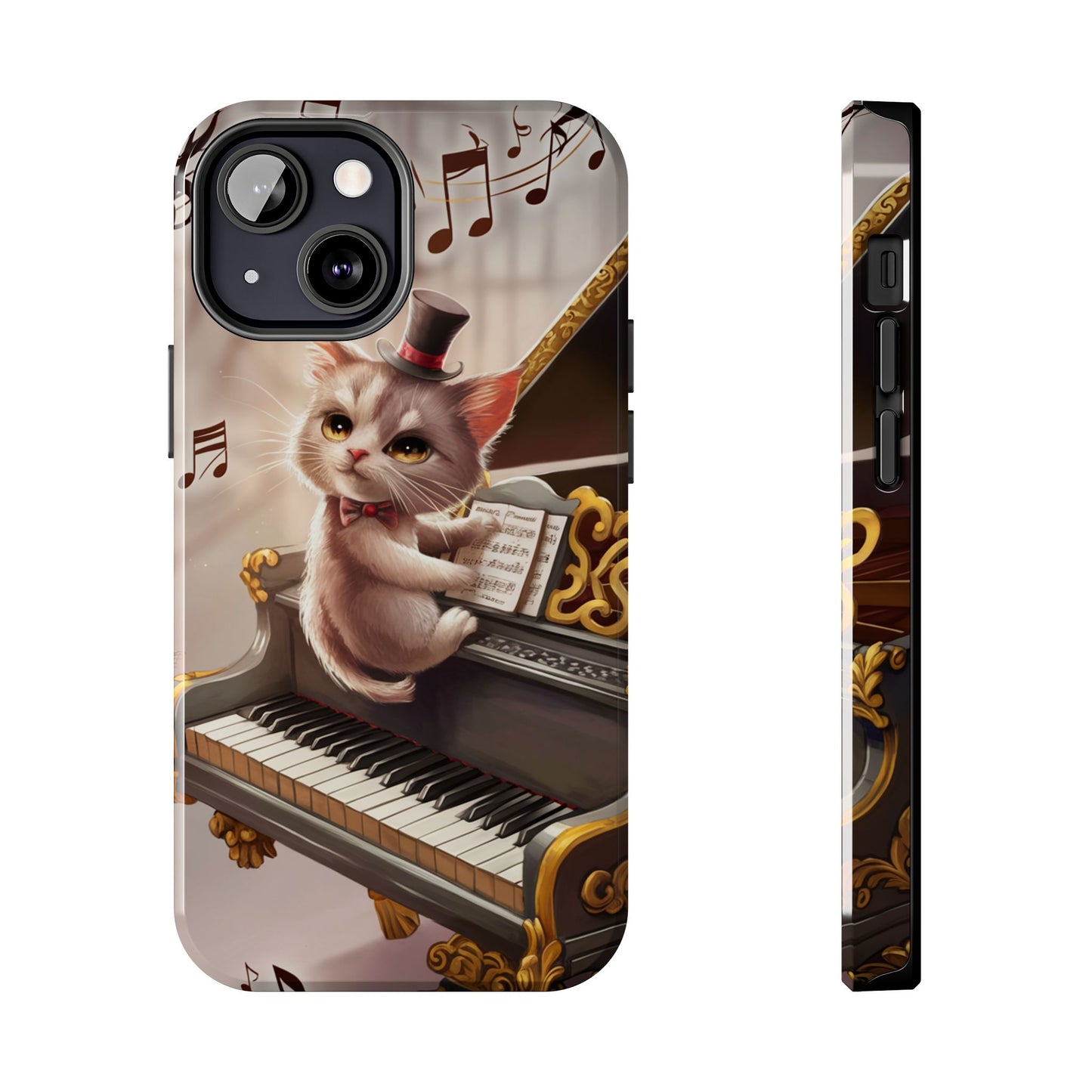 Meowsic Shield Wireless Charging Support Tough Case