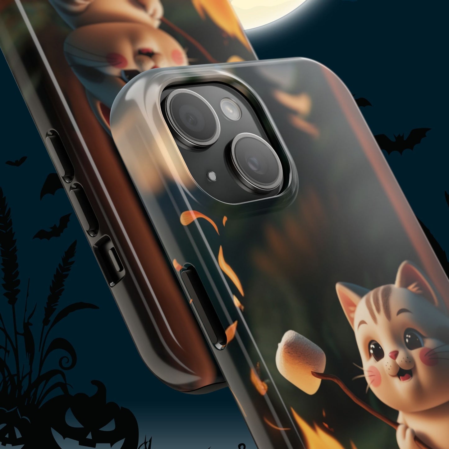 Meowstic Grip Wireless Charging Support Tough Case.