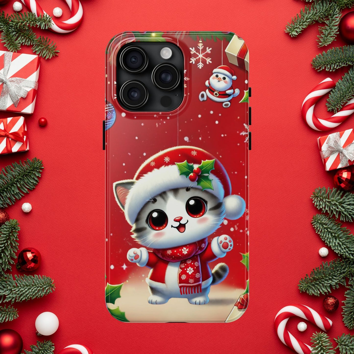 Purrfect Wishes Wireless Charging Support Tough Case