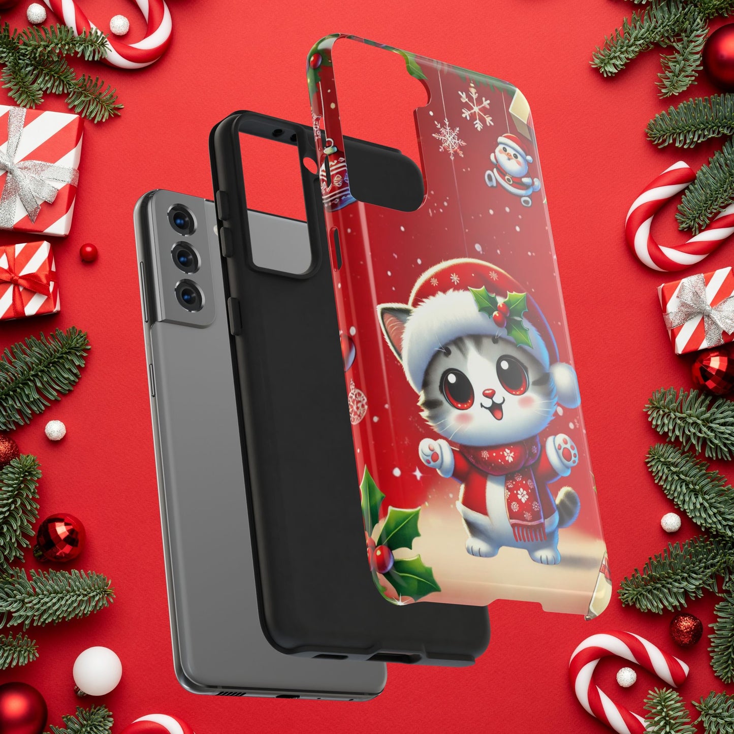 Purrfect Wishes Wireless Charging Support Tough Case