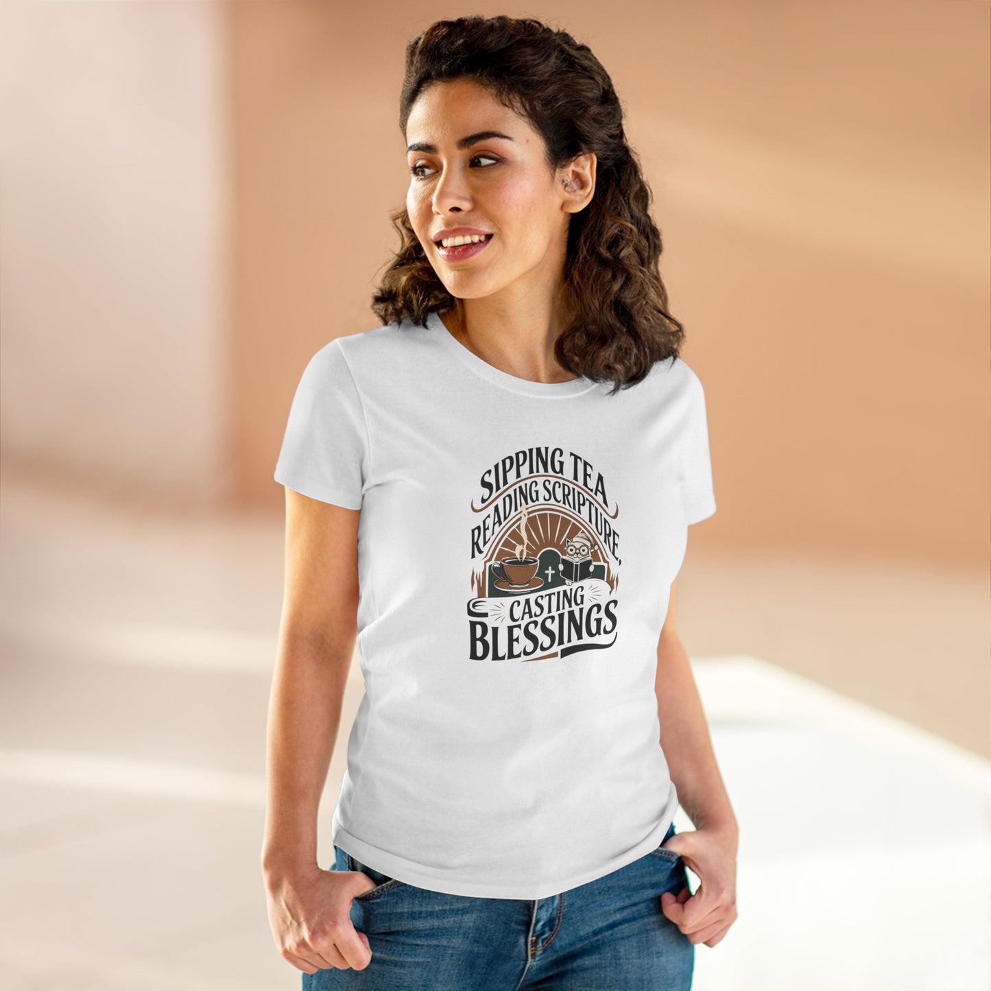 Brewed Brilliance Women Cotton Tshirt