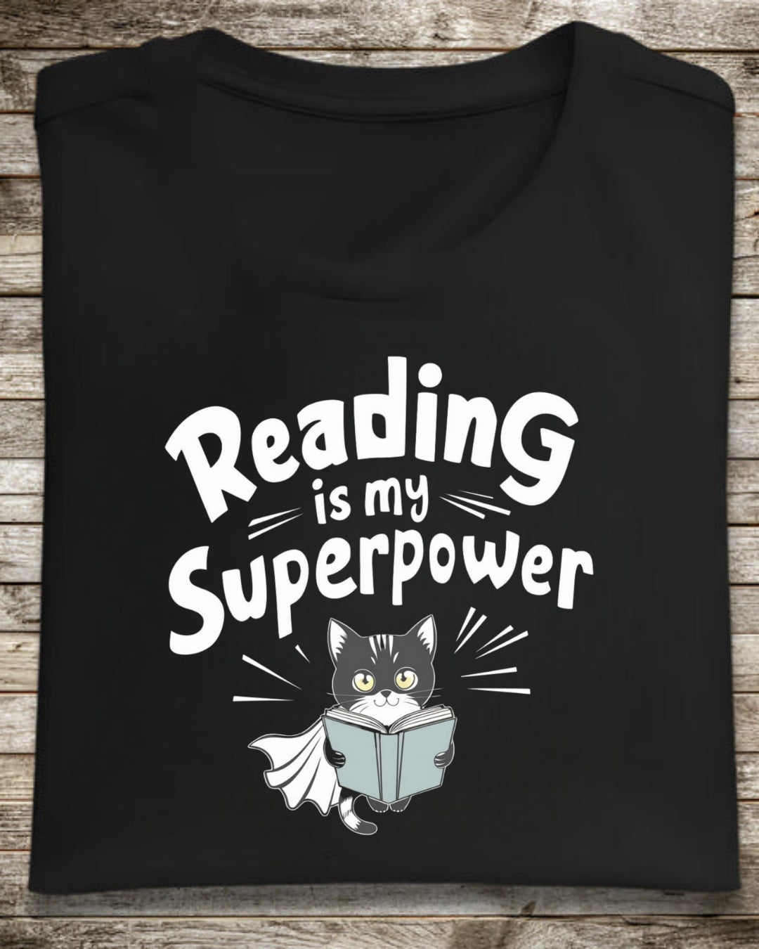 Reading Is My Superpower Booklover Cotton Tshirts