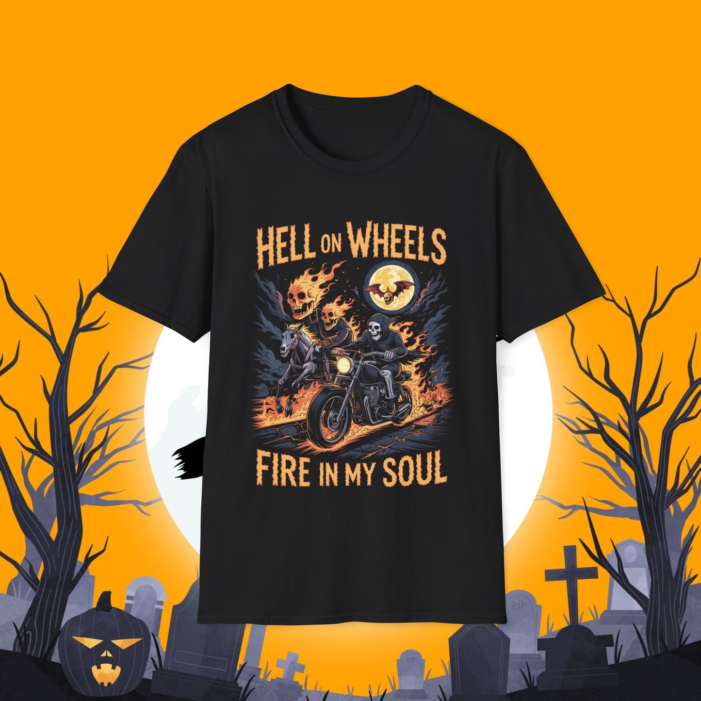 Hell On Wheels Unisex Softstyle T-Shirt