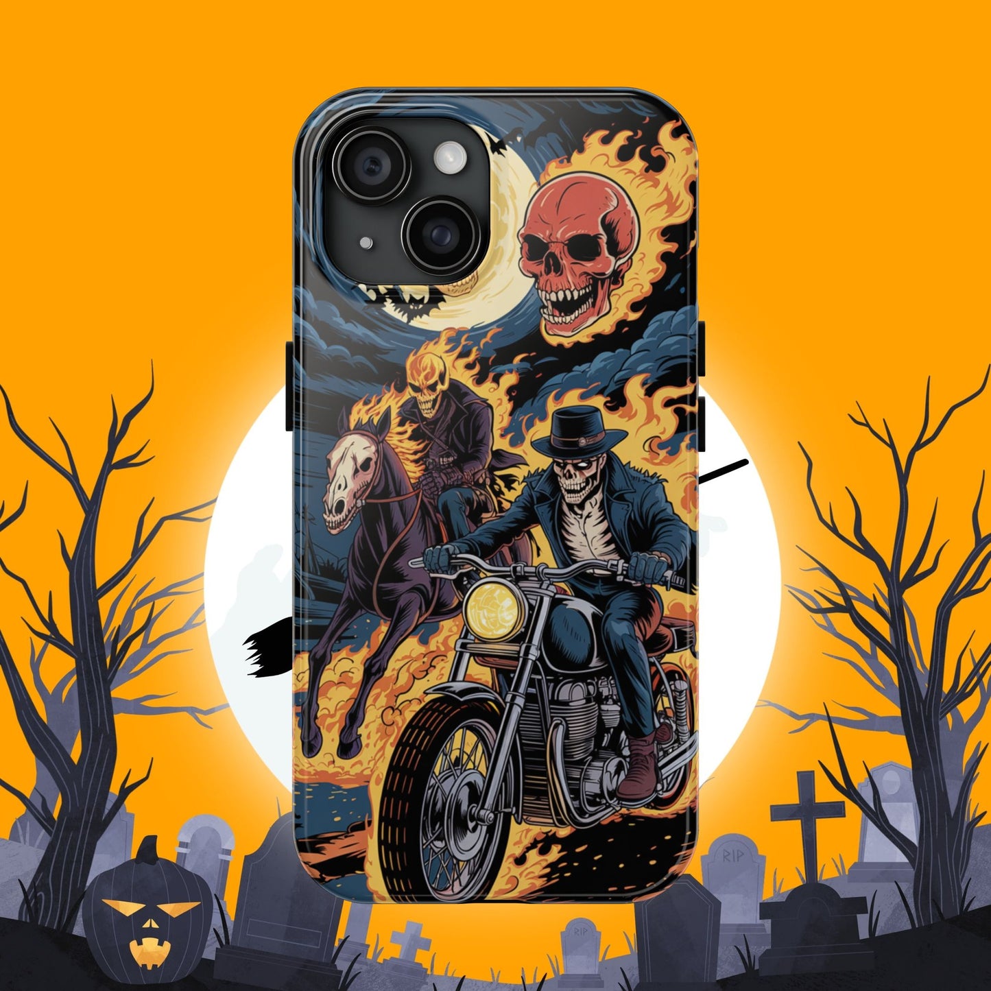 Ghost Rider Wireless Charging Support Tough Case