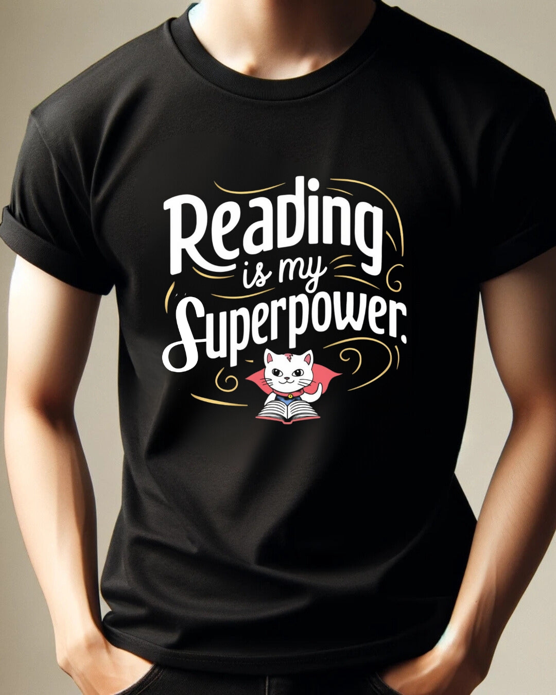 Books Lovers T-Shirt Reading Is My Superpower Tees