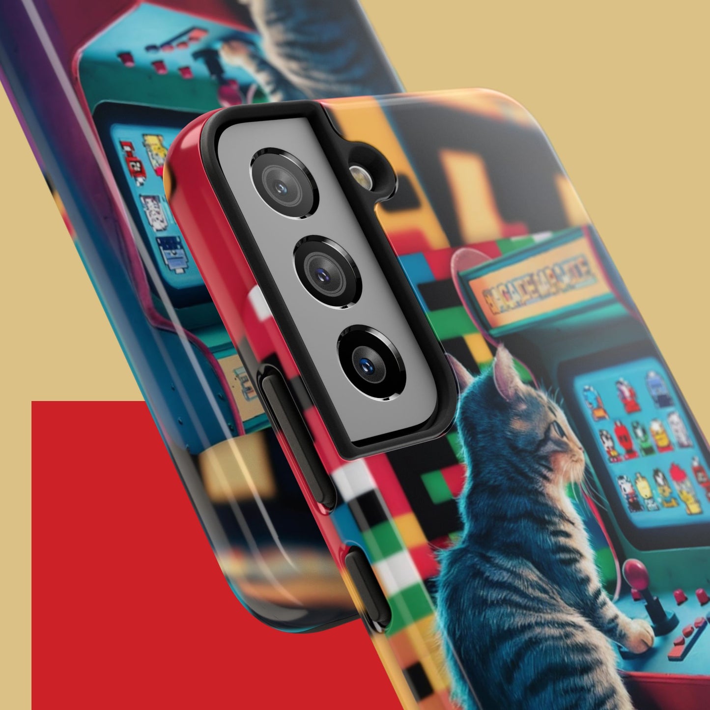 Meowstalgia Wireless Charging Support Tough Case.