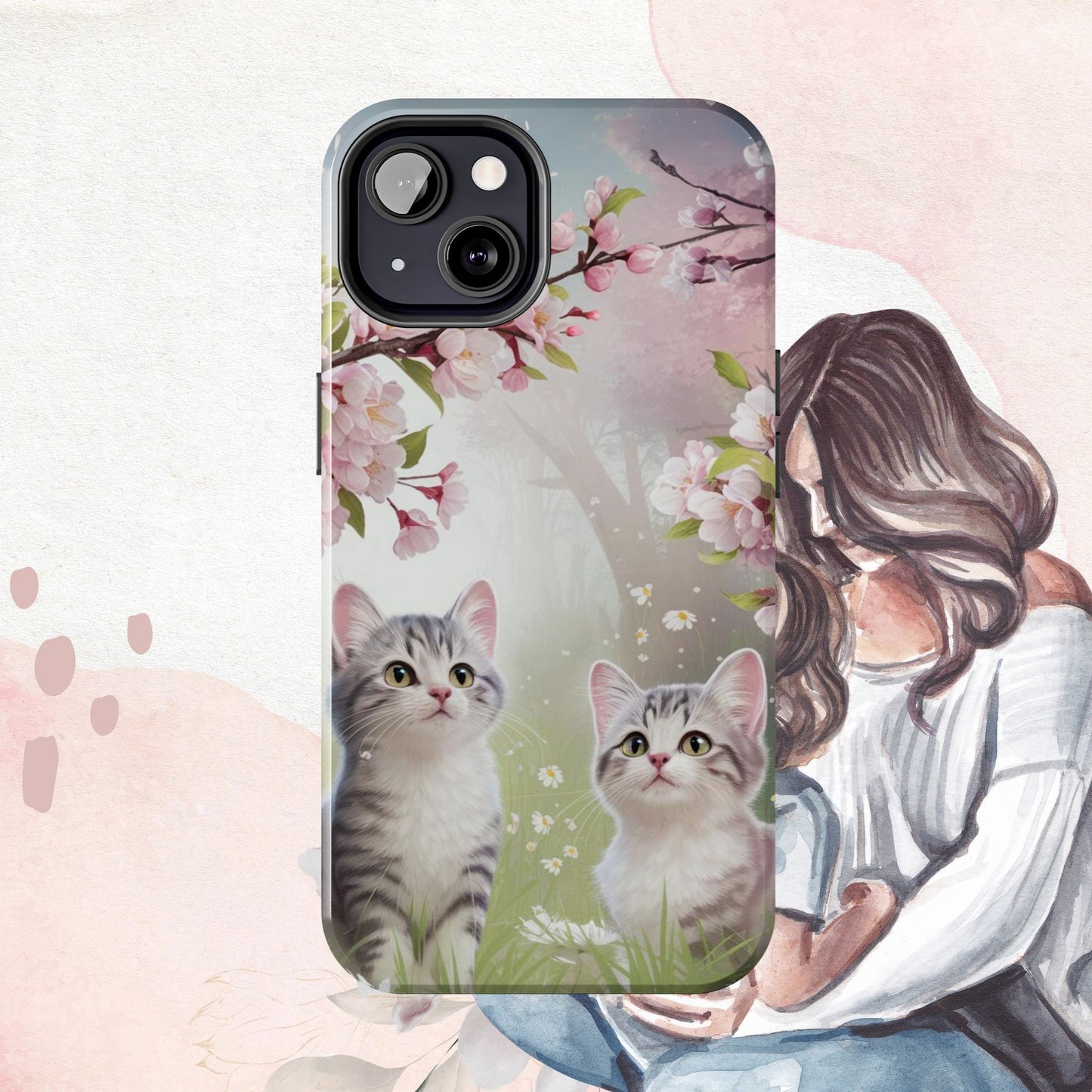 Lavender Lullaby Wireless Charging Support Tough Case