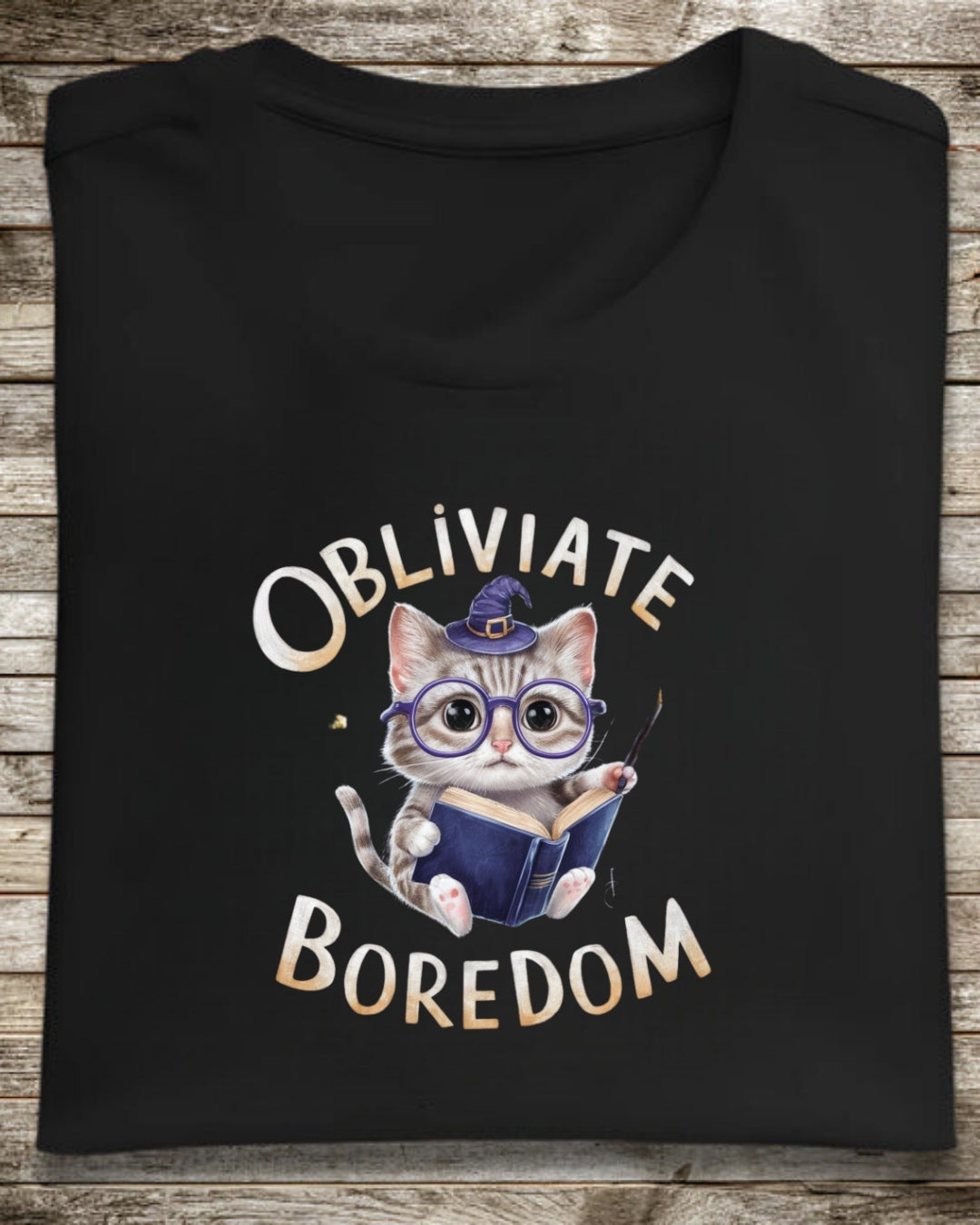 Oblivate Boredom Booklover Cotton T-Shirt