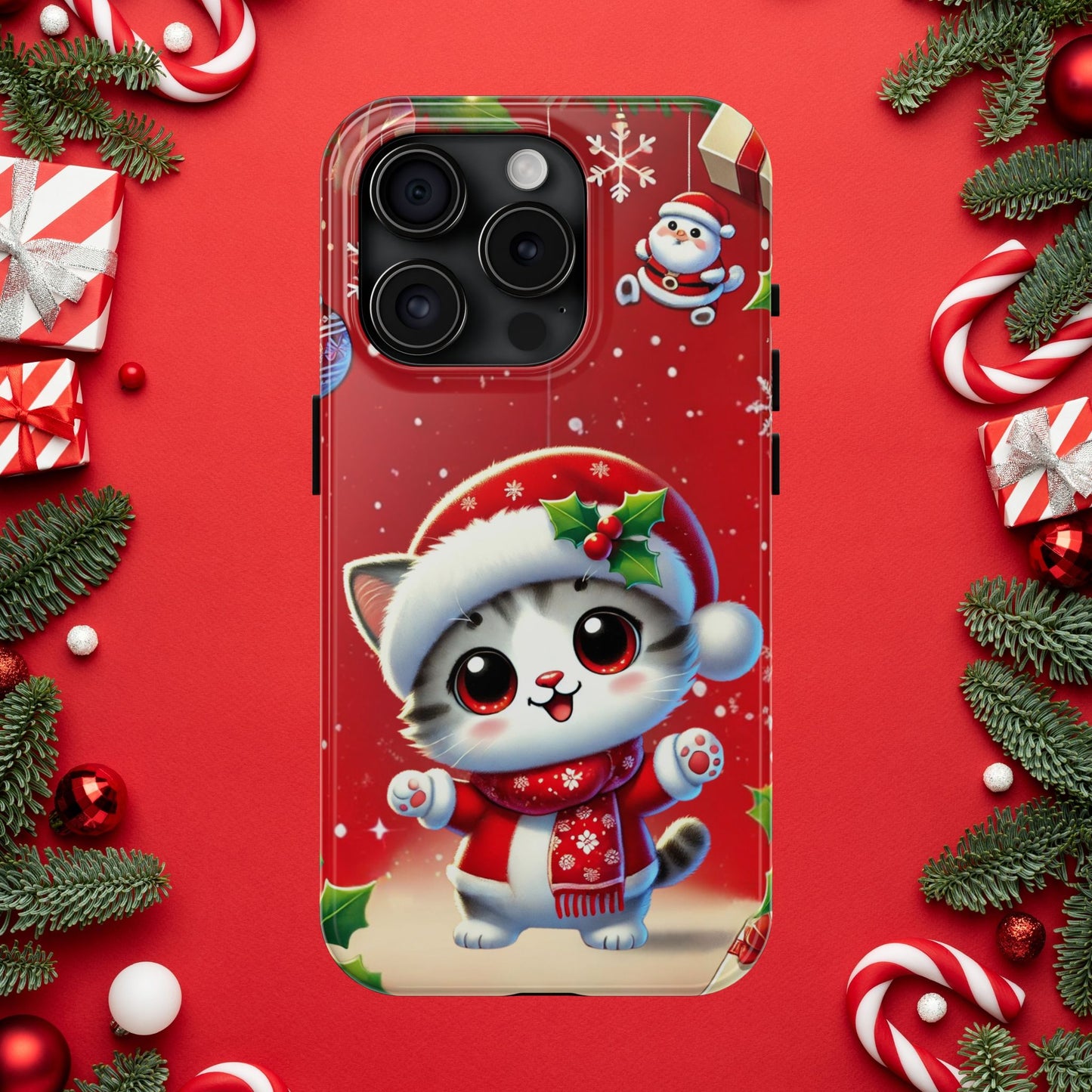 Purrfect Wishes Wireless Charging Support Tough Case