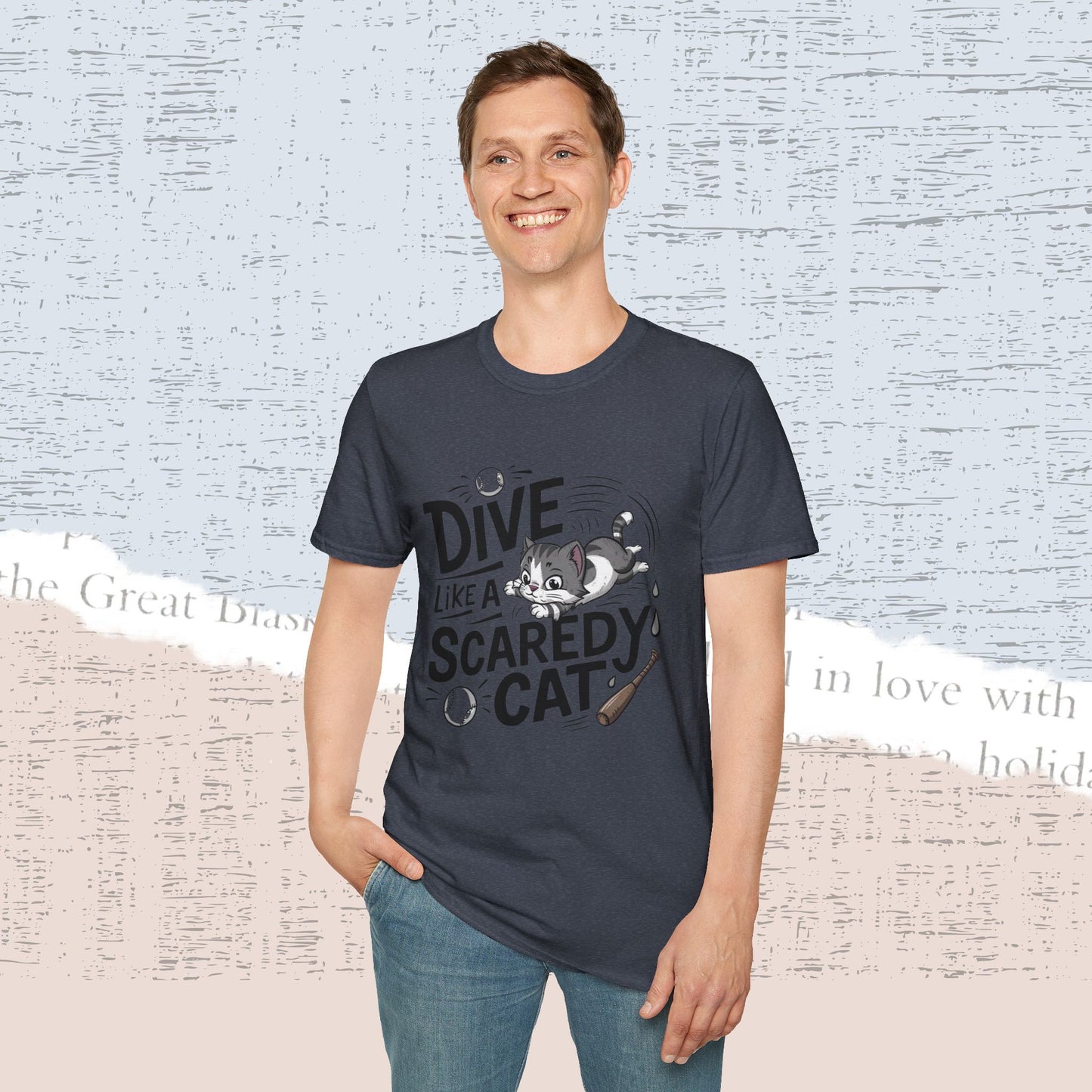 Dive Like Scaredy Cotton Men Tee