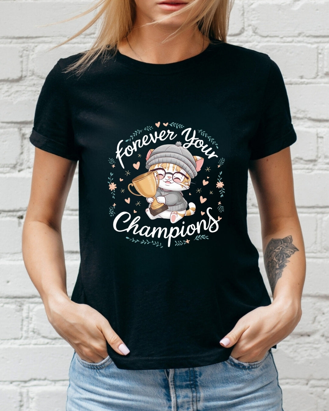 Forevers Your Champions Grandma Cotton T-Shirt