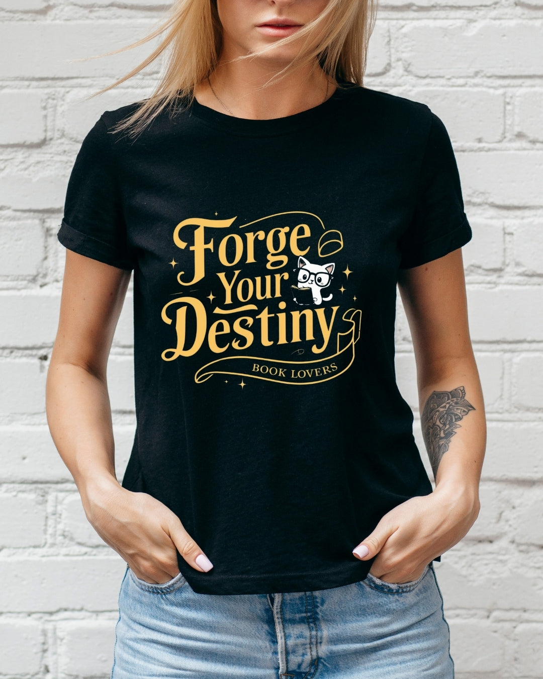 Book Lovers Forge Your Destiny Cotton Tshirt