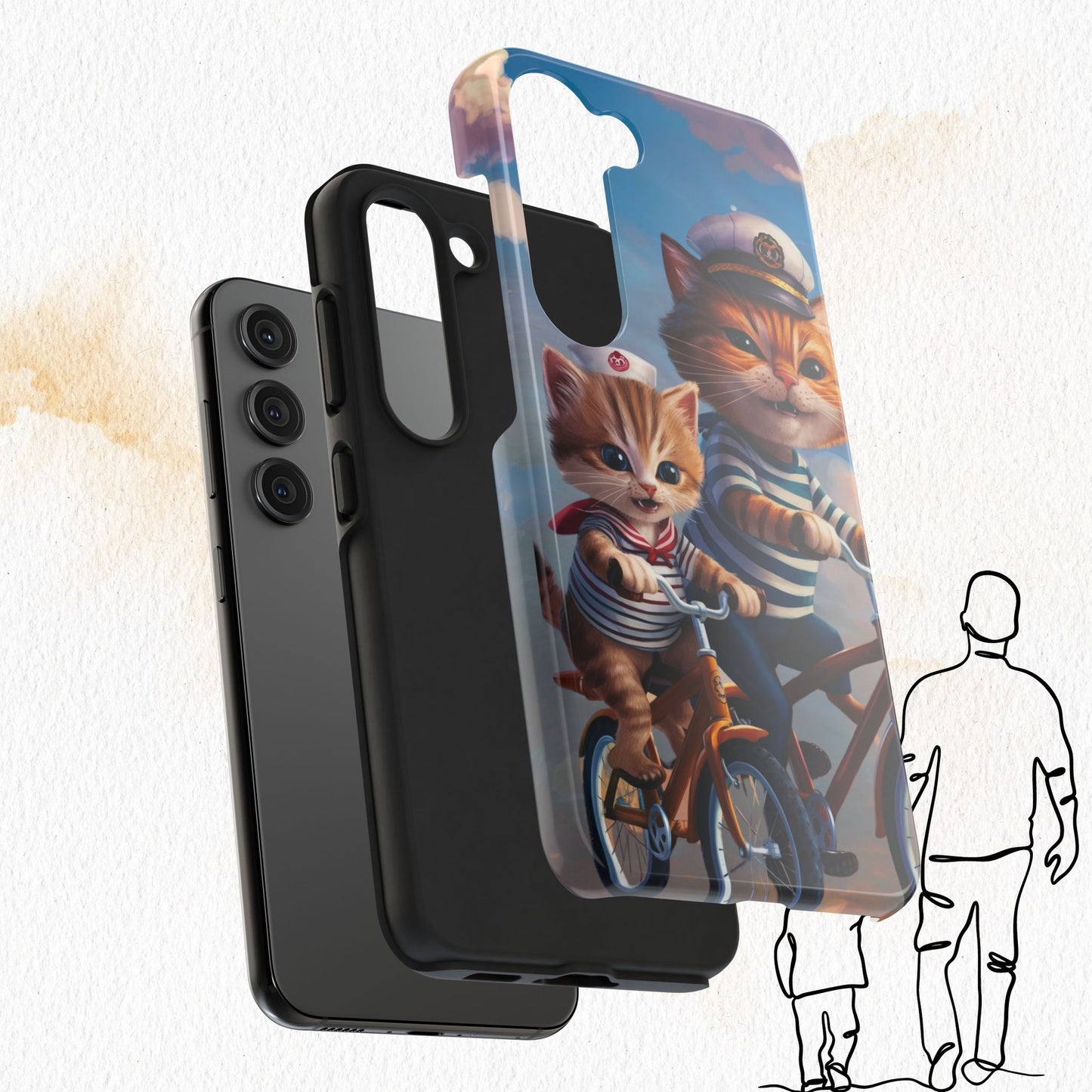 Nine Lives Wireless Charging Support Tough Case
