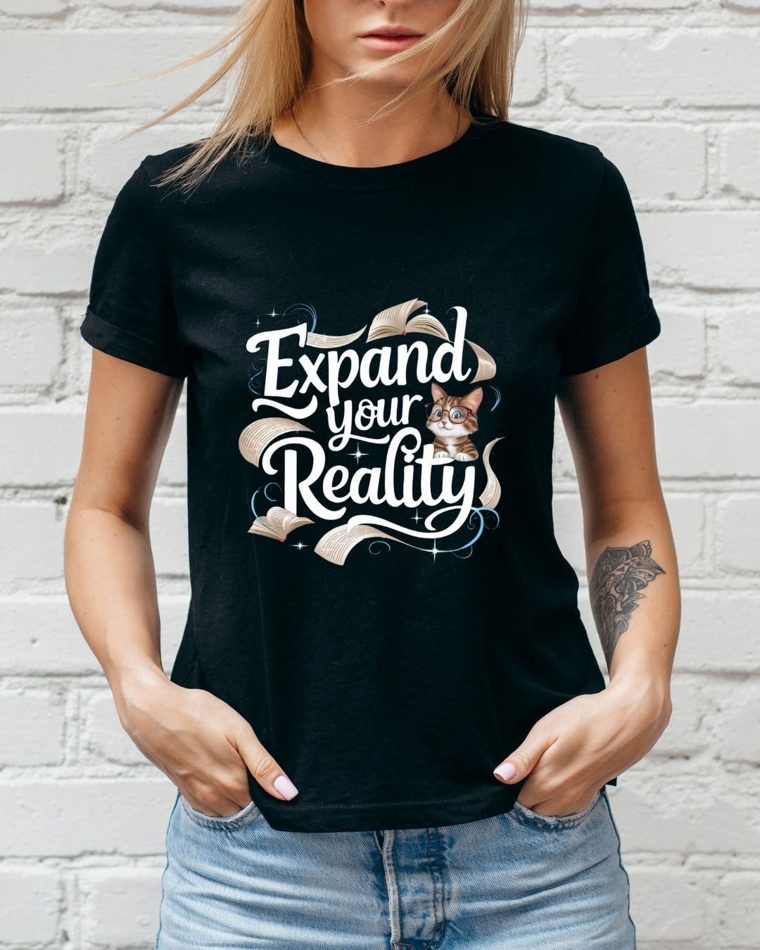 Book Lovers Expand The Reality Cotton T-Shirt