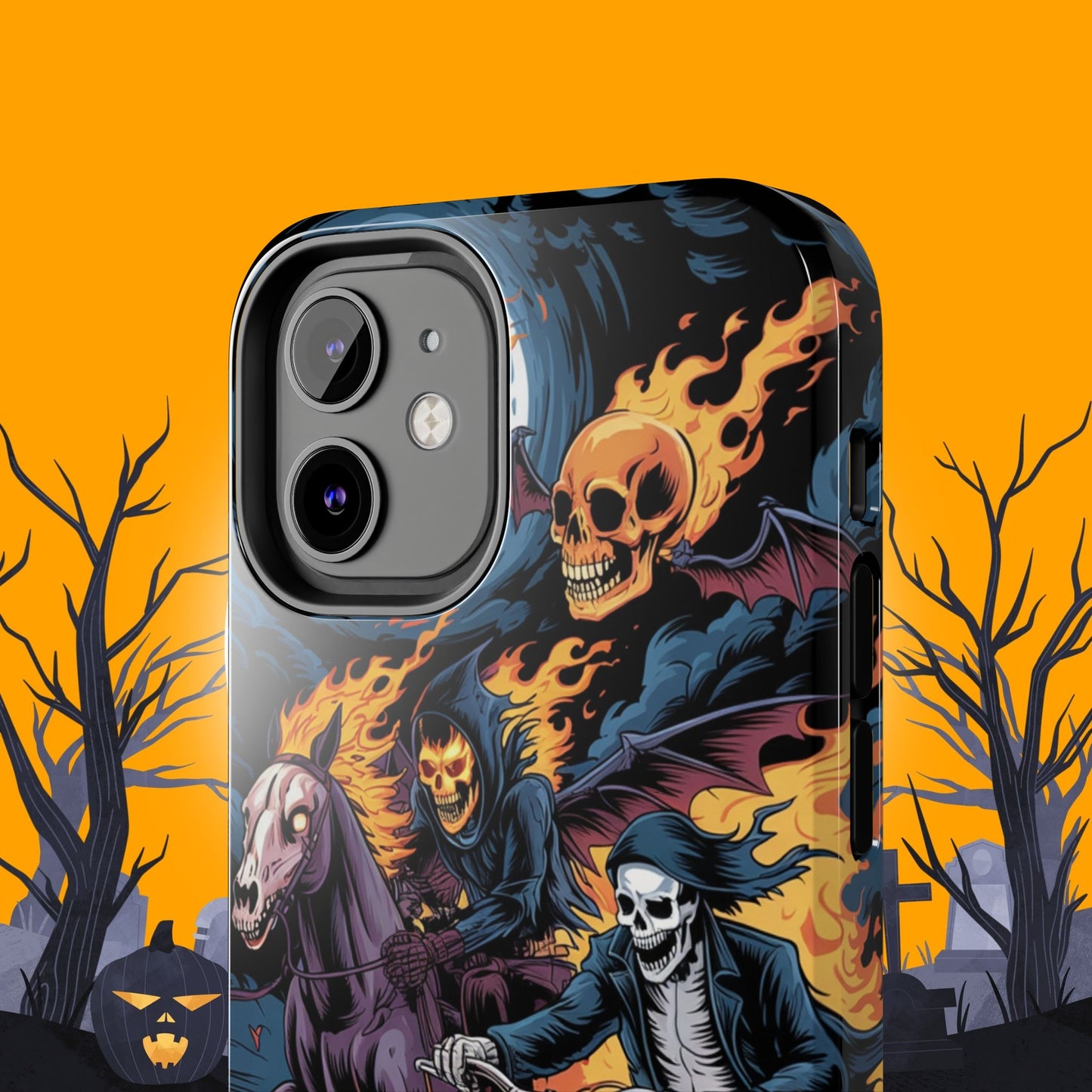 Ghost Riders Wireless Charging Support Tough Case