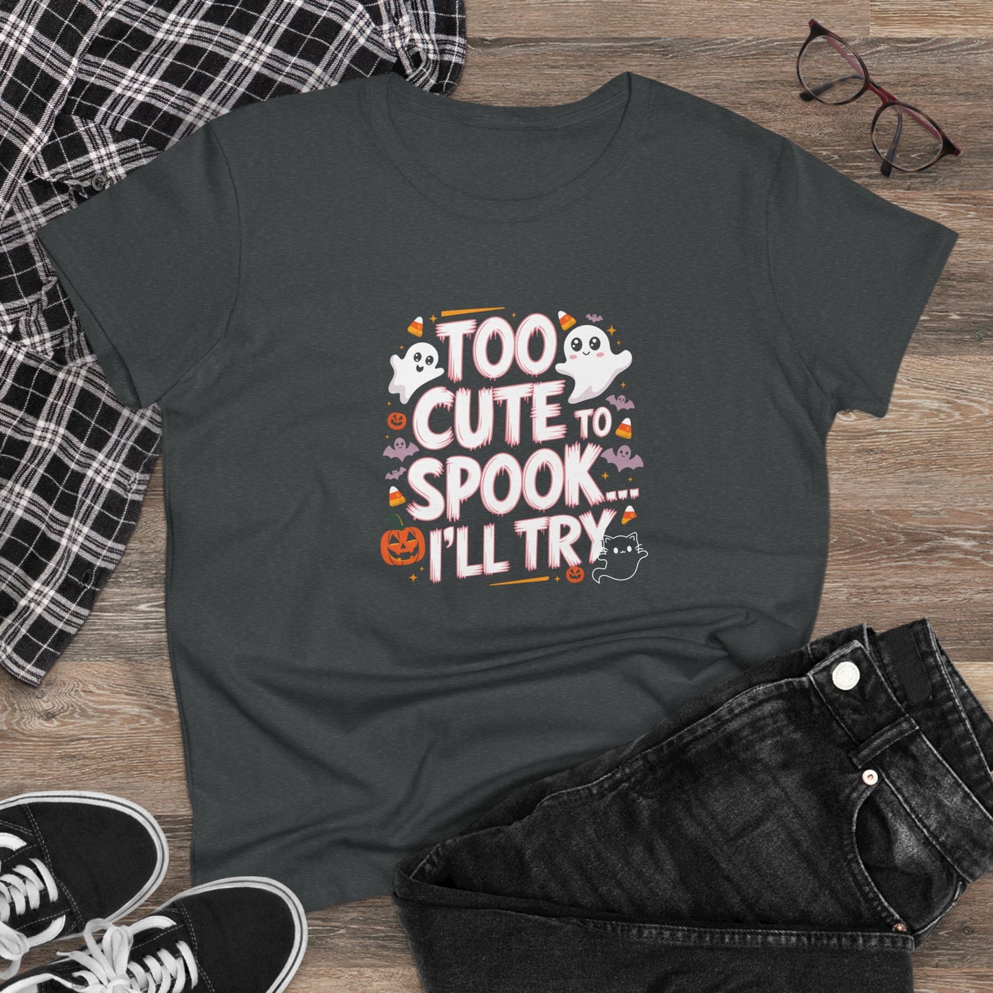Spooky Delights Women Cotton Tshirt