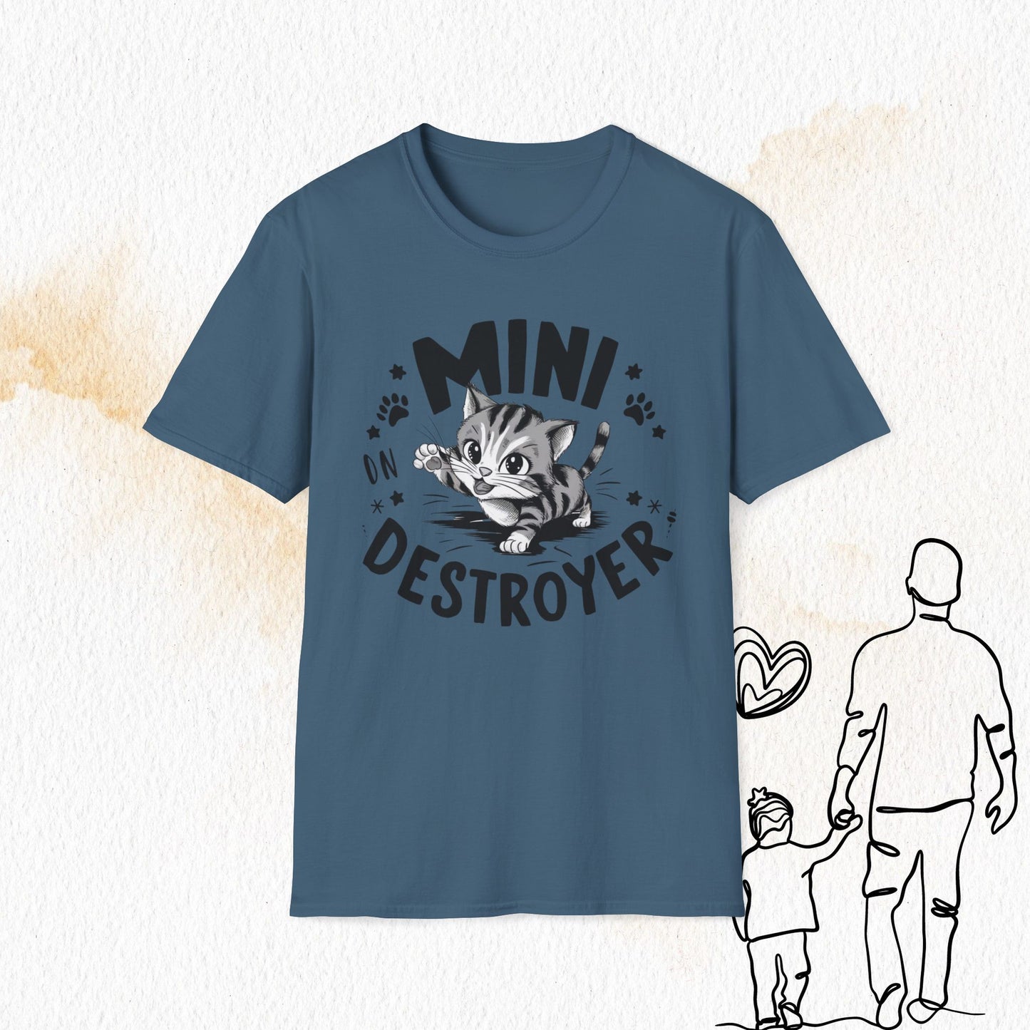 Mini Destroyer Cotton Men T-Shirt