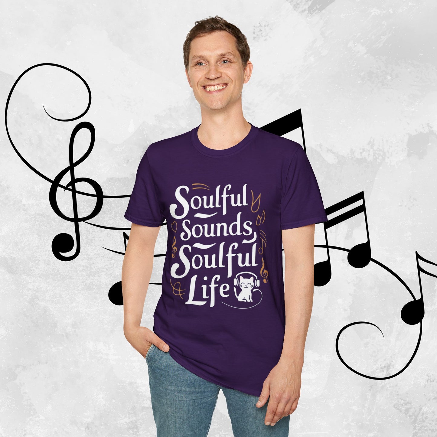 Soulful Sound Soulful Life Cotton Men Tshirt