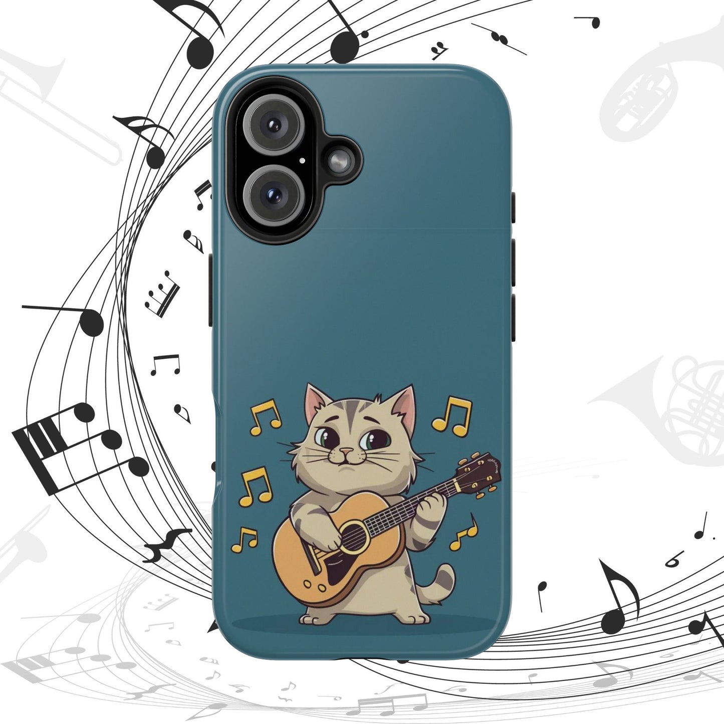 Tuneful Treasures Wireless Charging Support Tough Case.