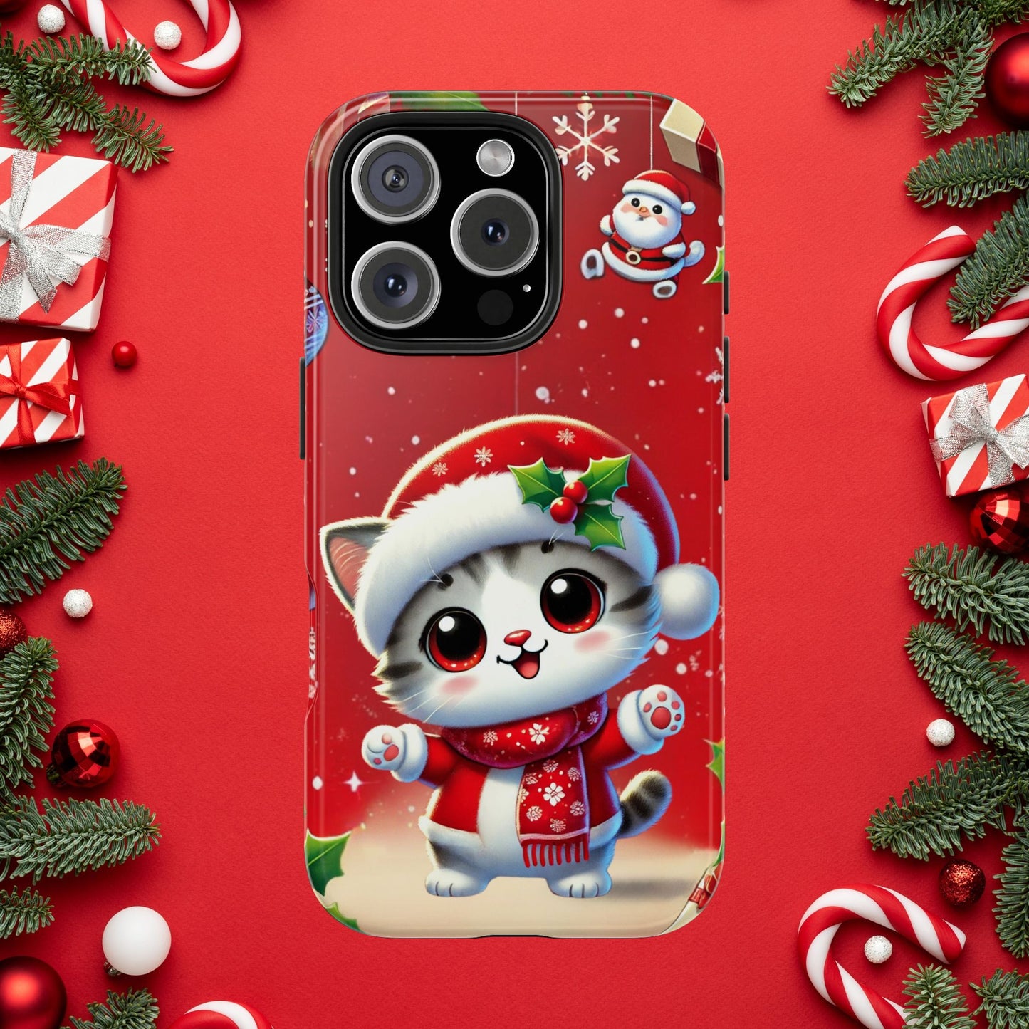 Purrfect Wishes Wireless Charging Support Tough Case