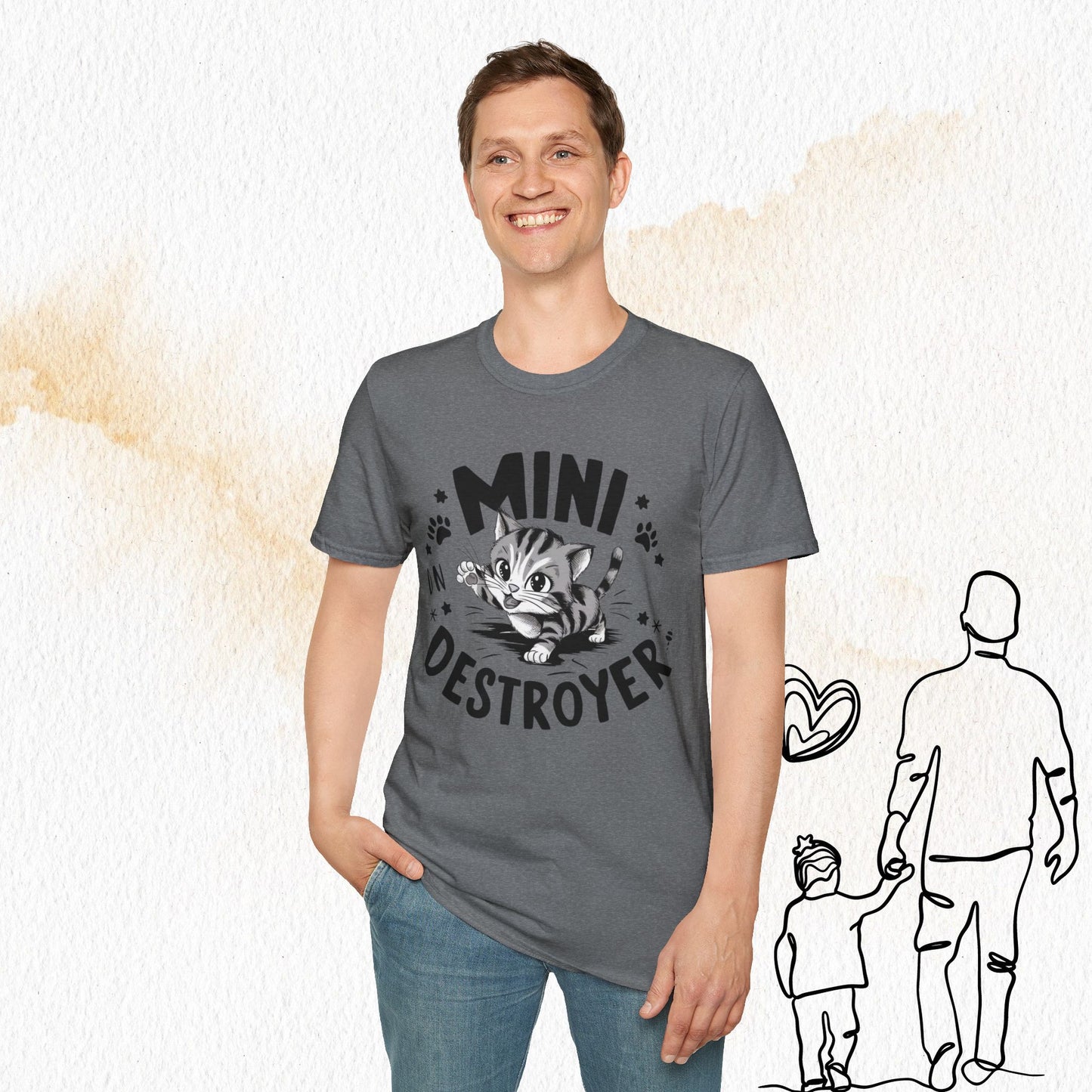 Mini Destroyer Cotton Men T-Shirt