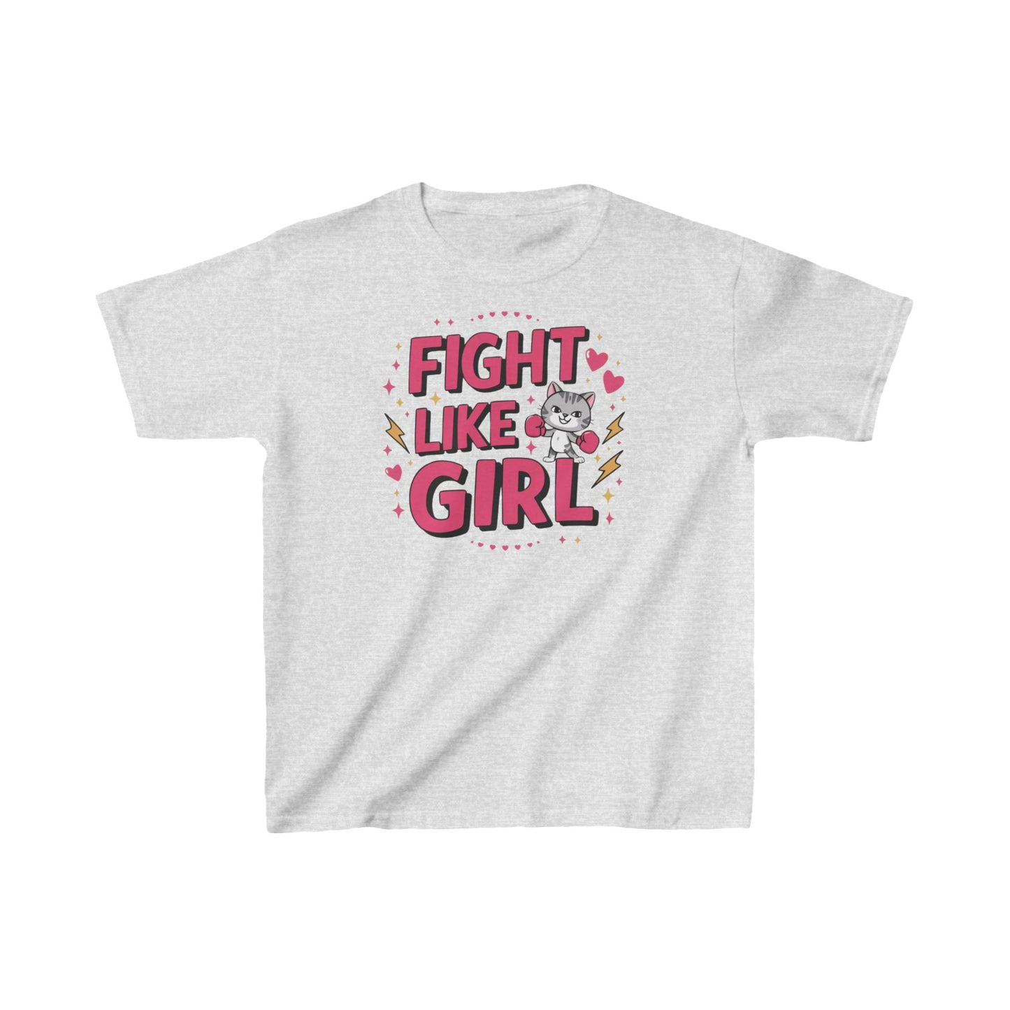 Fight Like Girl Kids Cotton T-Shirt
