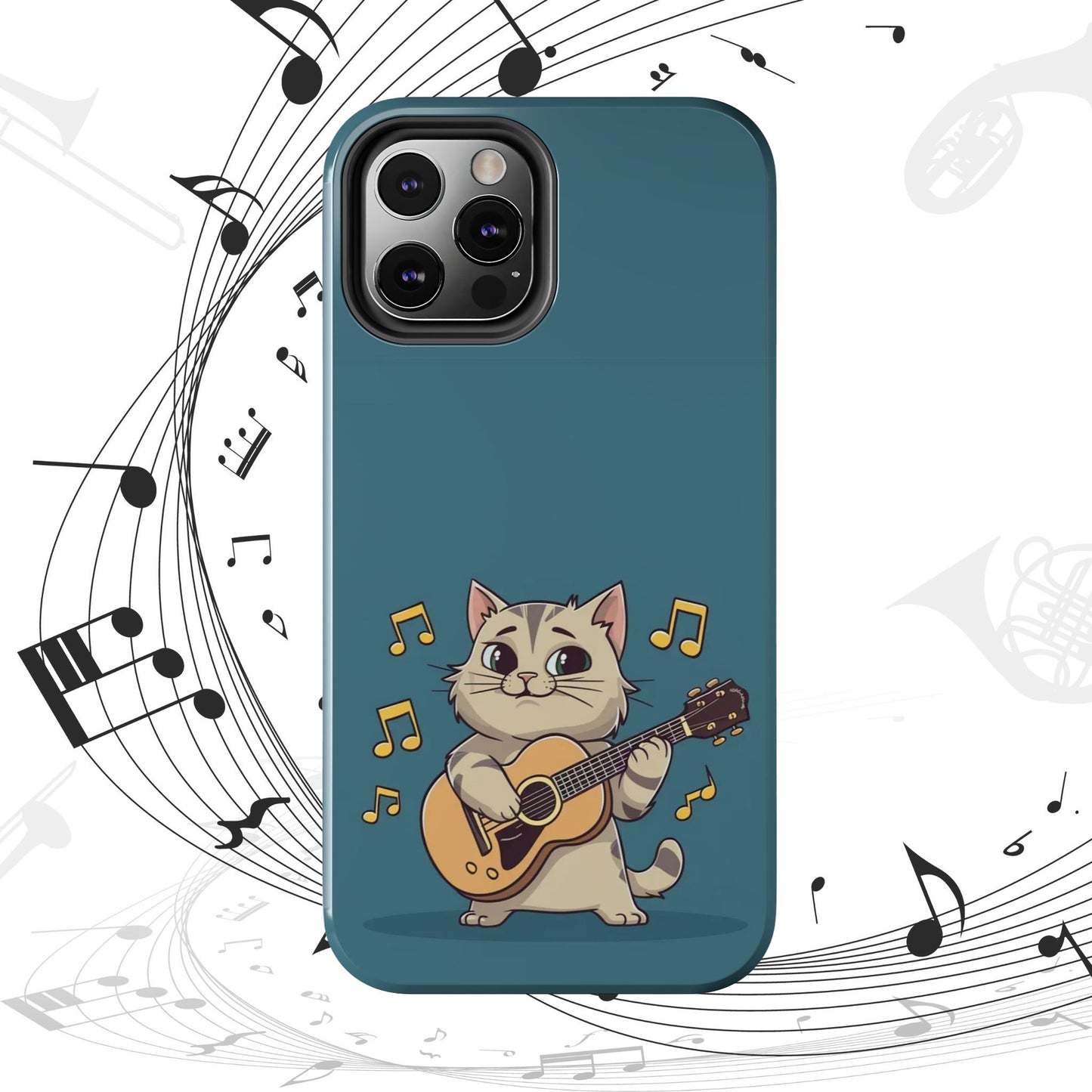 Tuneful Treasures Wireless Charging Support Tough Case.