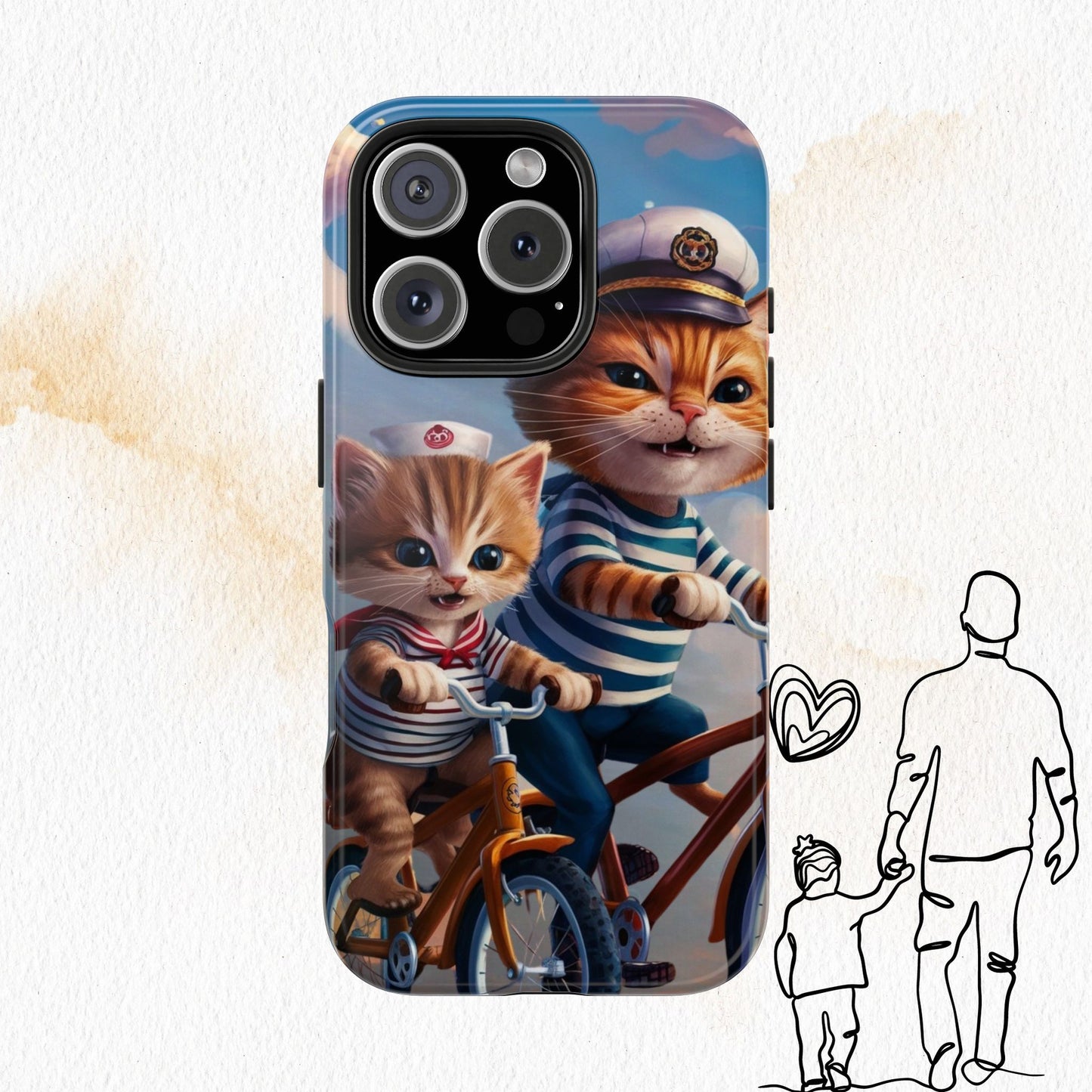 Nine Lives Wireless Charging Support Tough Case