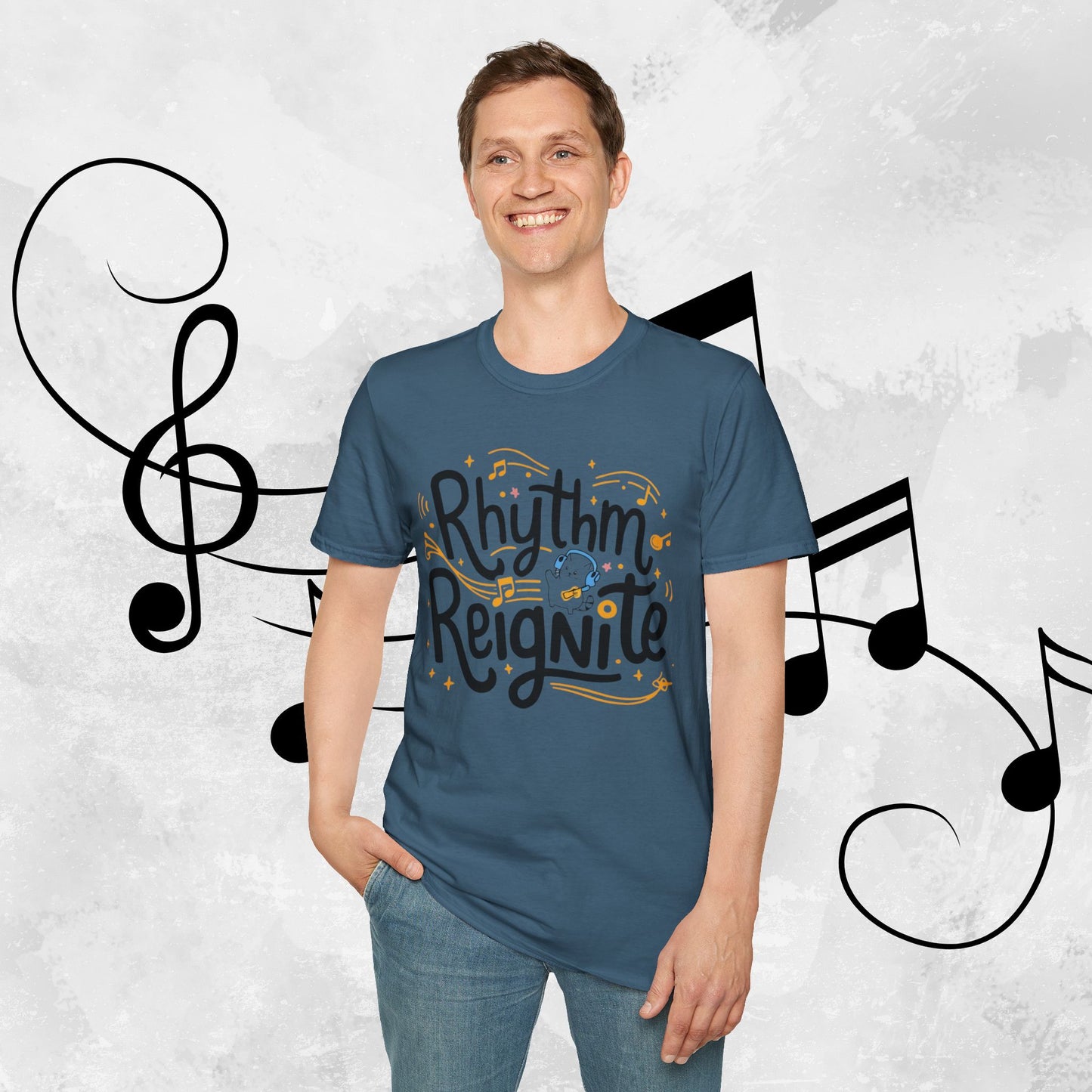Rhythm Reignites Men Cotton T-Shirt