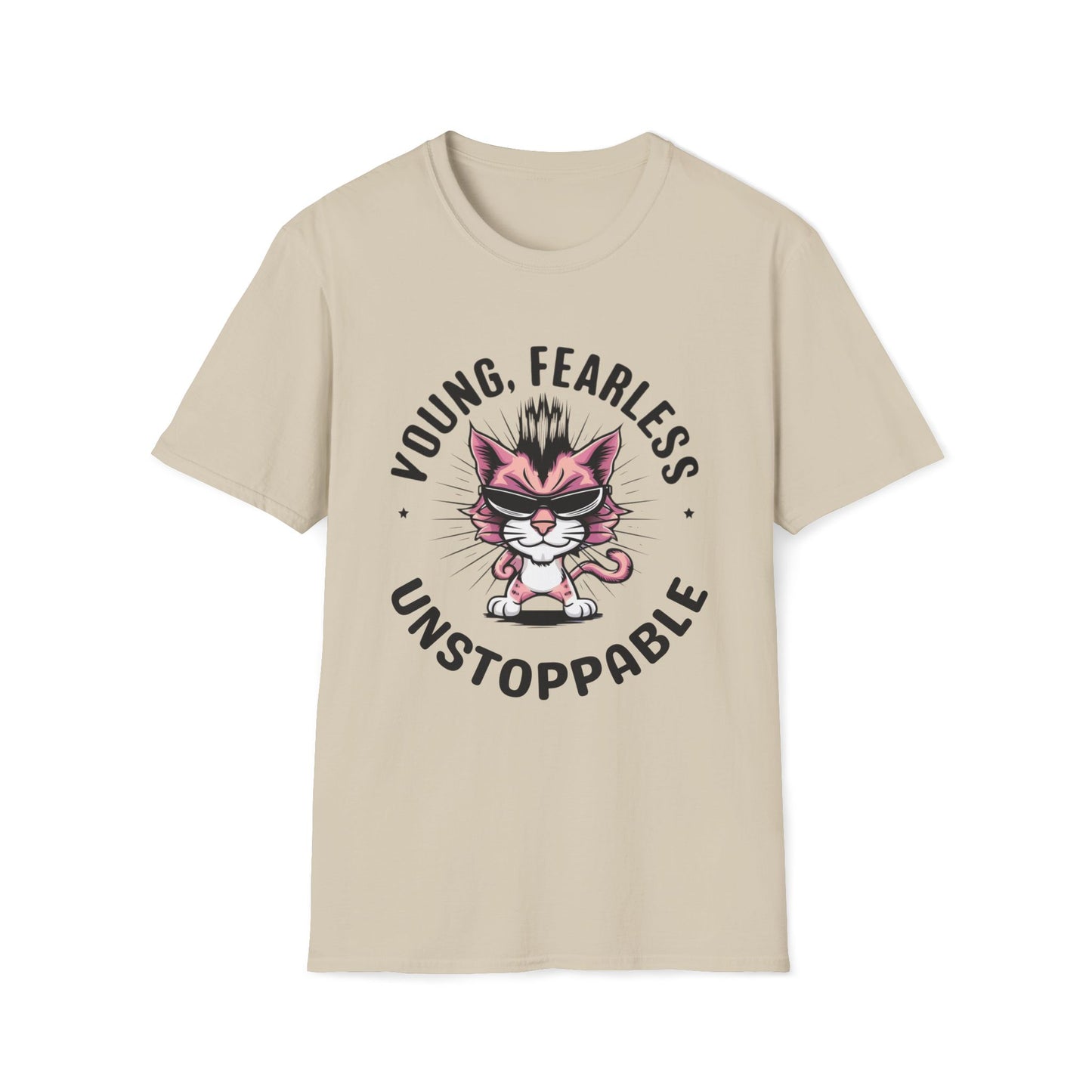 Young Fearless Unstoppable Cotton Men Tee