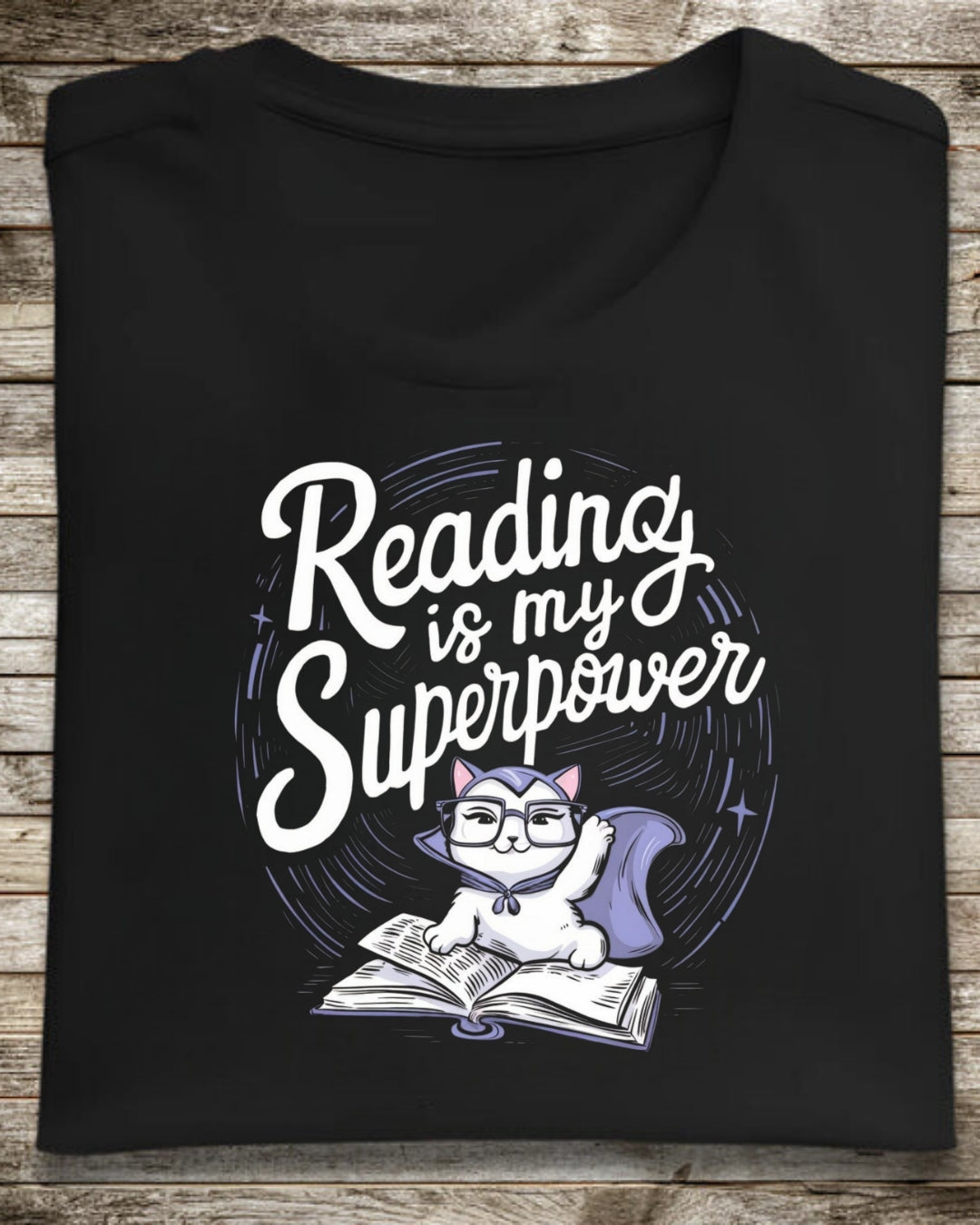Book Lovers T-Shirt Reading Is My Superpower Cotton Tshirt