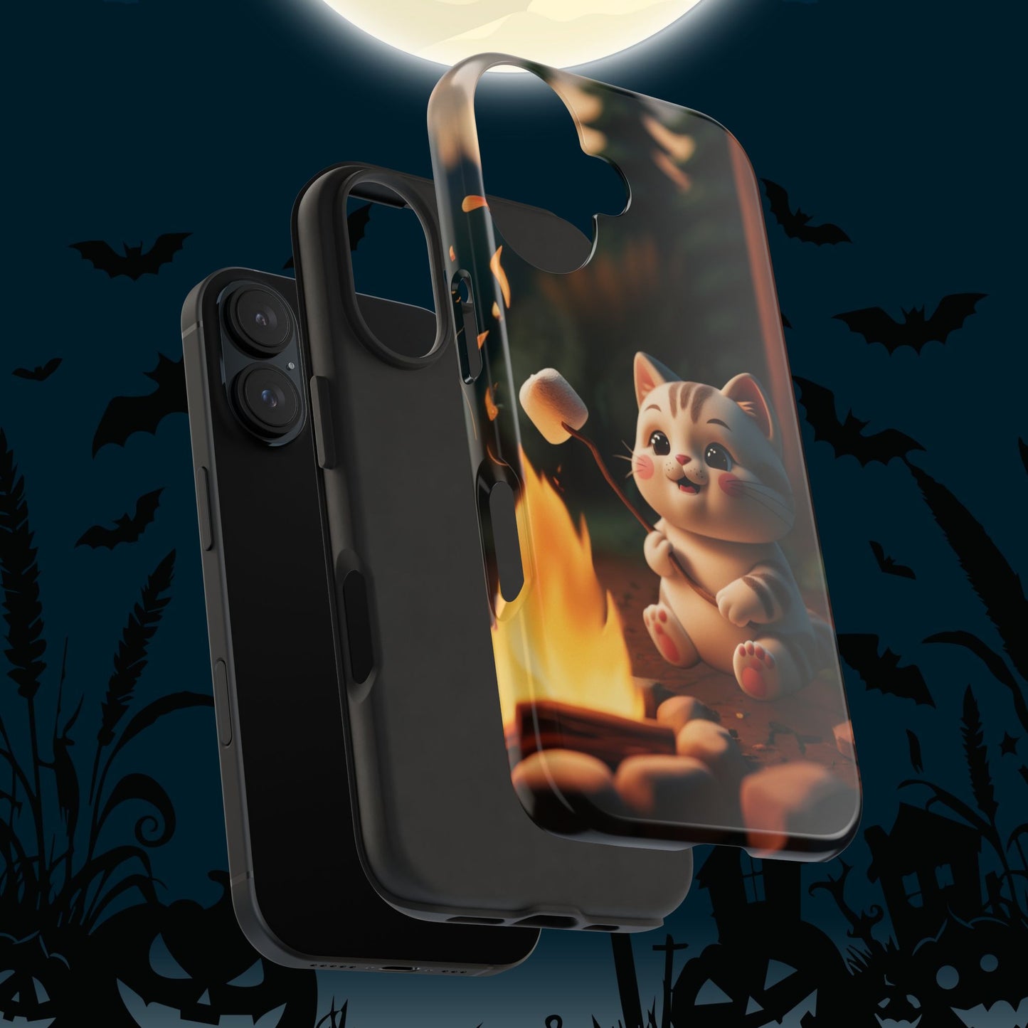 Meowstic Grip Wireless Charging Support Tough Case.