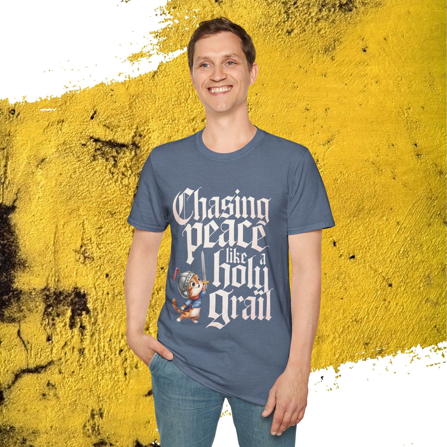 Chasing Peace Like Holy Grail Cotton Tee