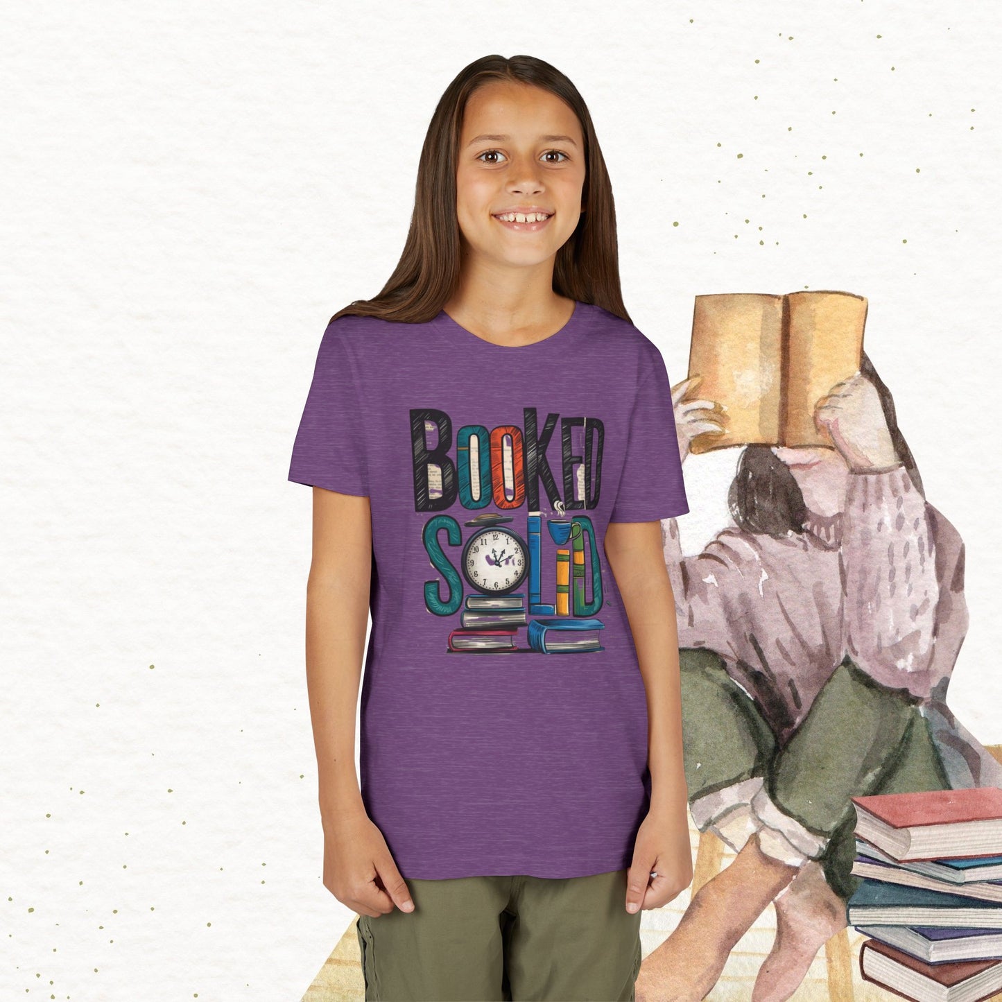 Booked Solid Youth Heavy Cotton T-Shirt