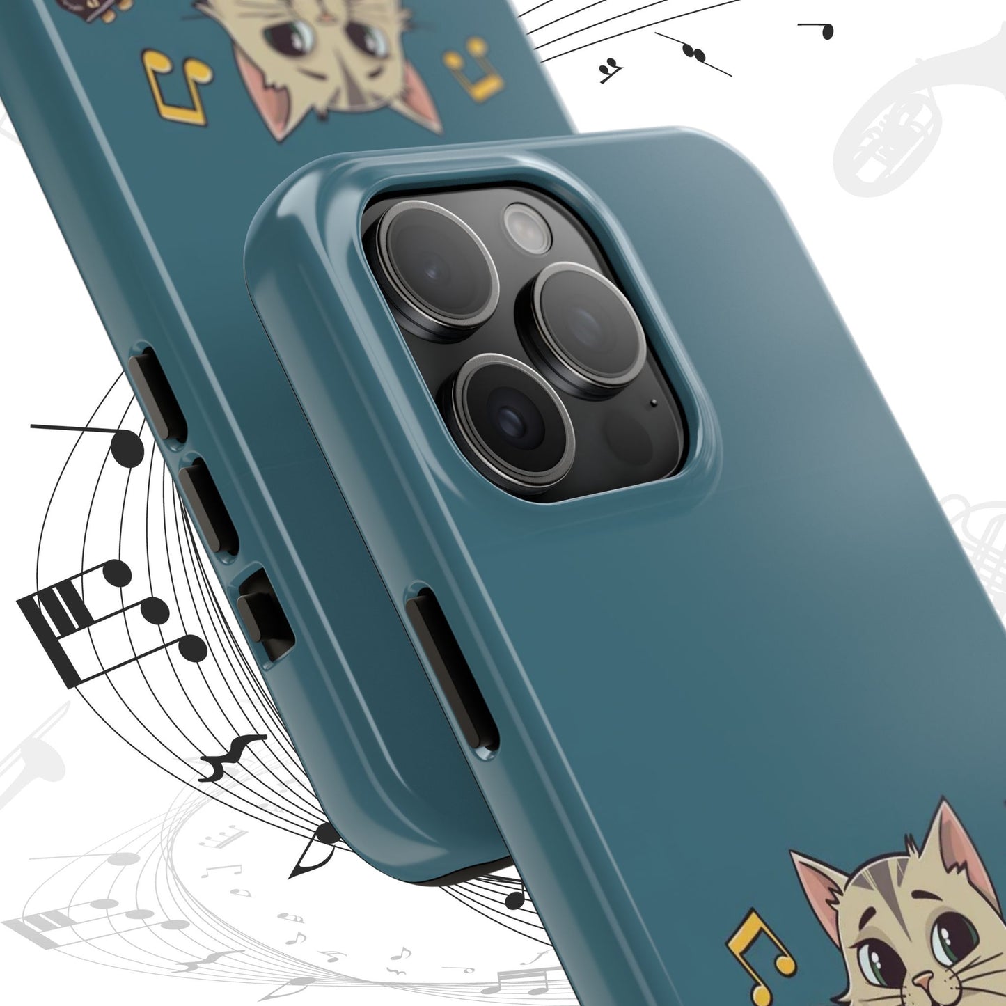 Tuneful Treasures Wireless Charging Support Tough Case.