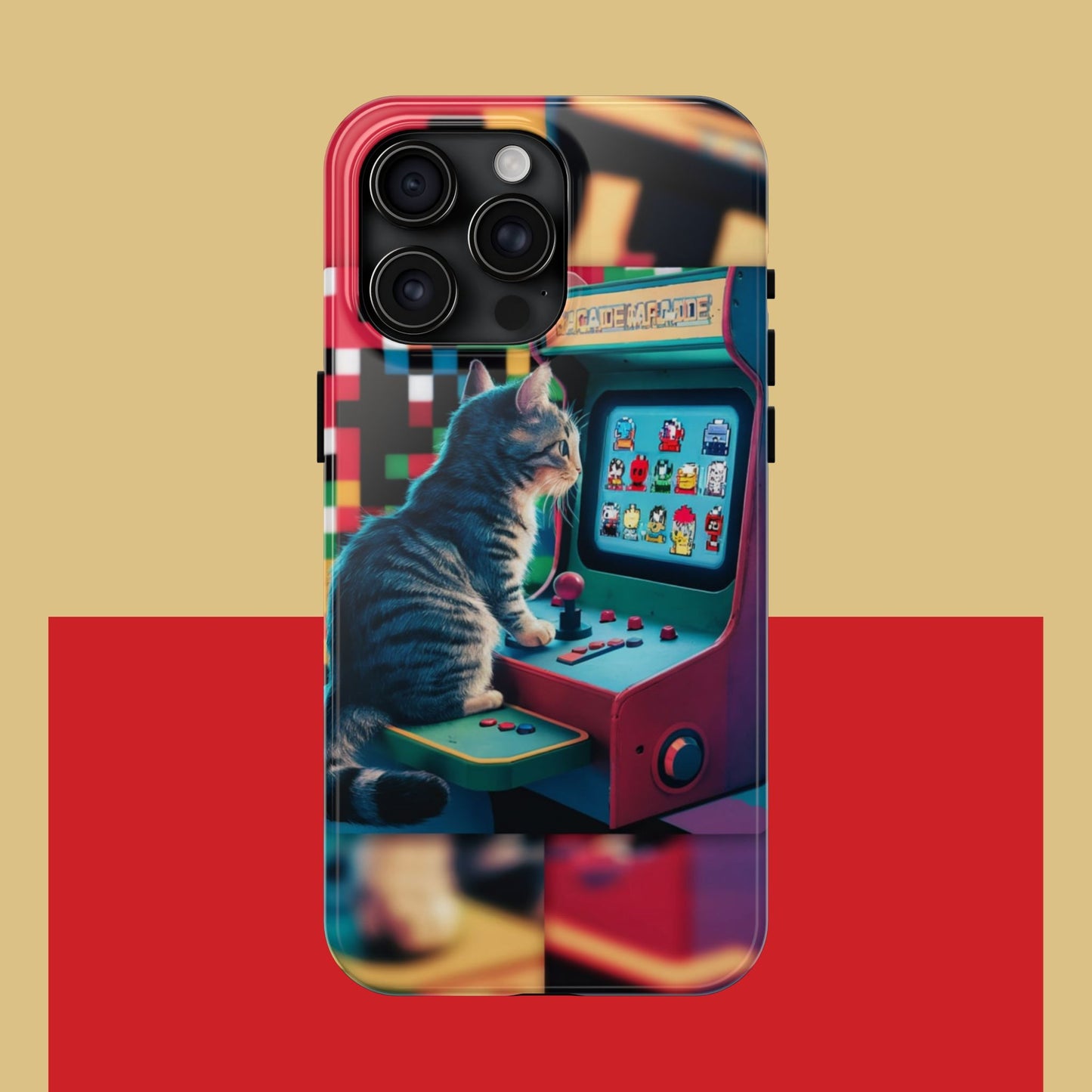 Meowstalgia Wireless Charging Support Tough Case.