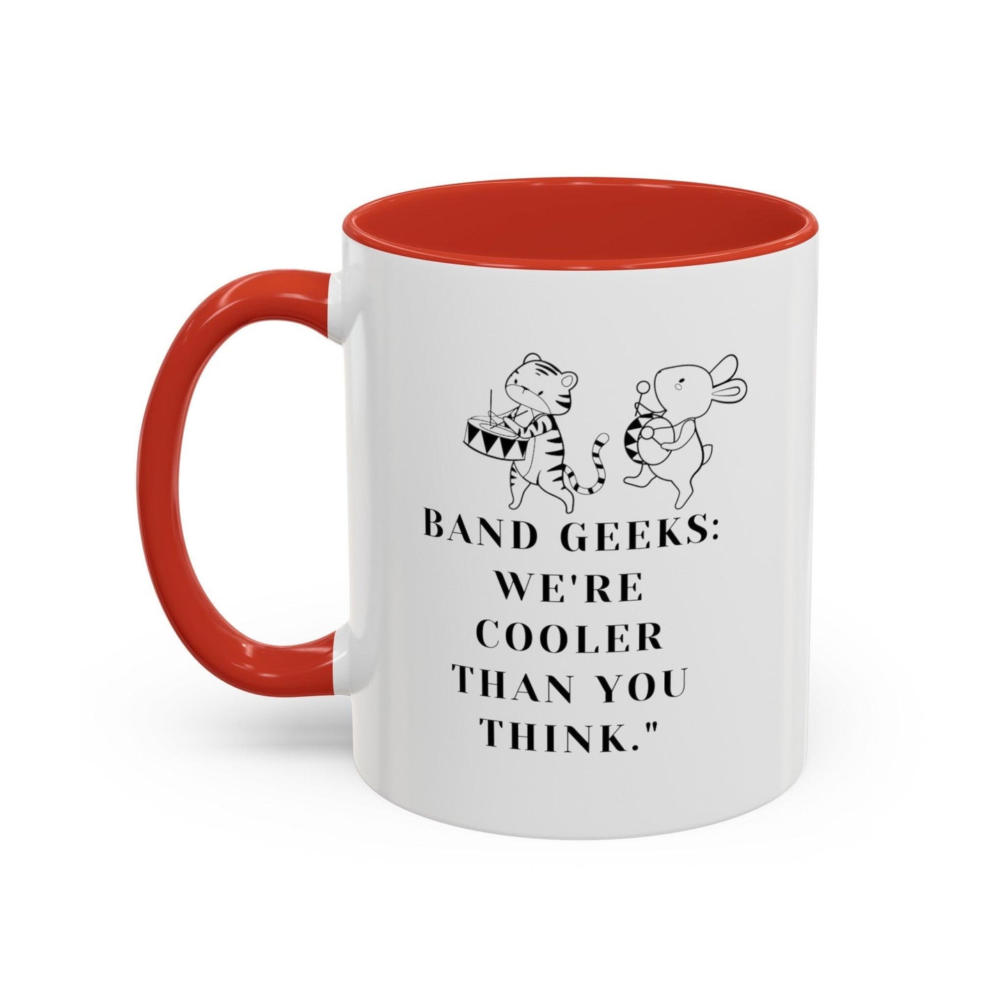 Billien Meowlody Maker Printify 11 oz 11oz accent mug Coffee Mugs Holiday Picks Home & Living Kitchen Mugs Spring Essentials two tone White base