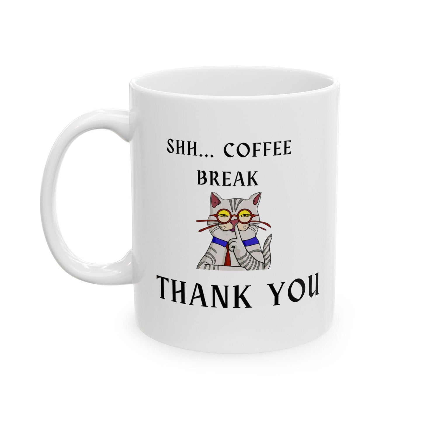 Billien Catt Latte Printify 11oz Coffee Mugs Holiday Picks Home & Living Kitchen Mugs Sublimation Valentine's Day Valentine's Day Picks White base