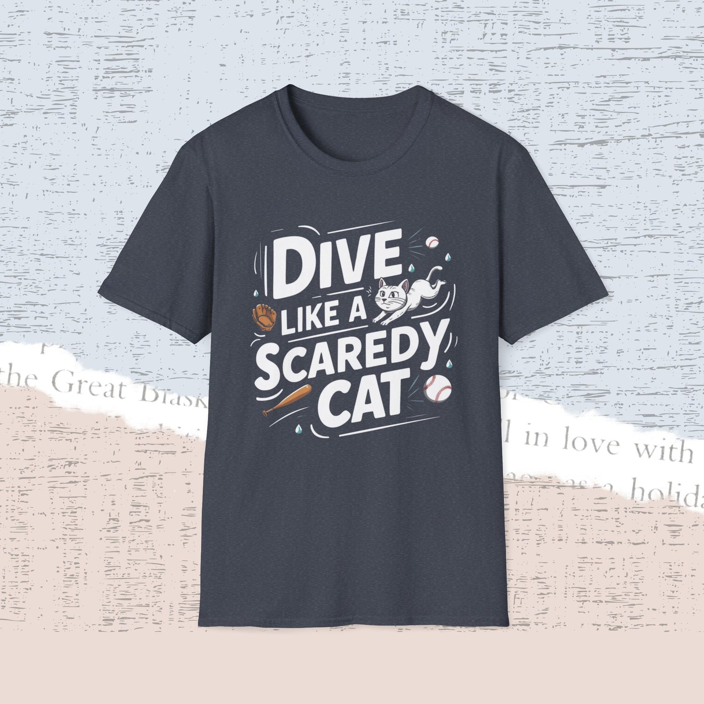 Dive Like Scaredy Cat Cotton Men Tee