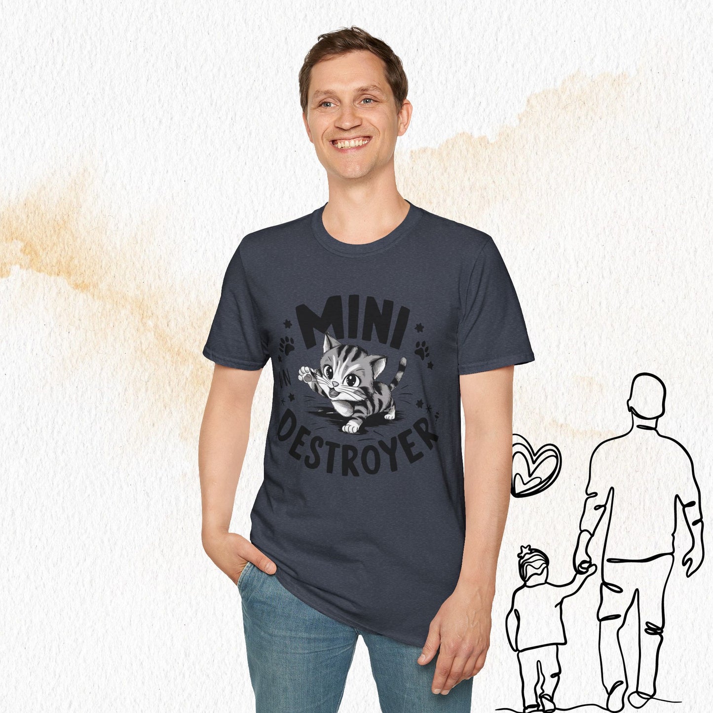 Mini Destroyer Cotton Men T-Shirt