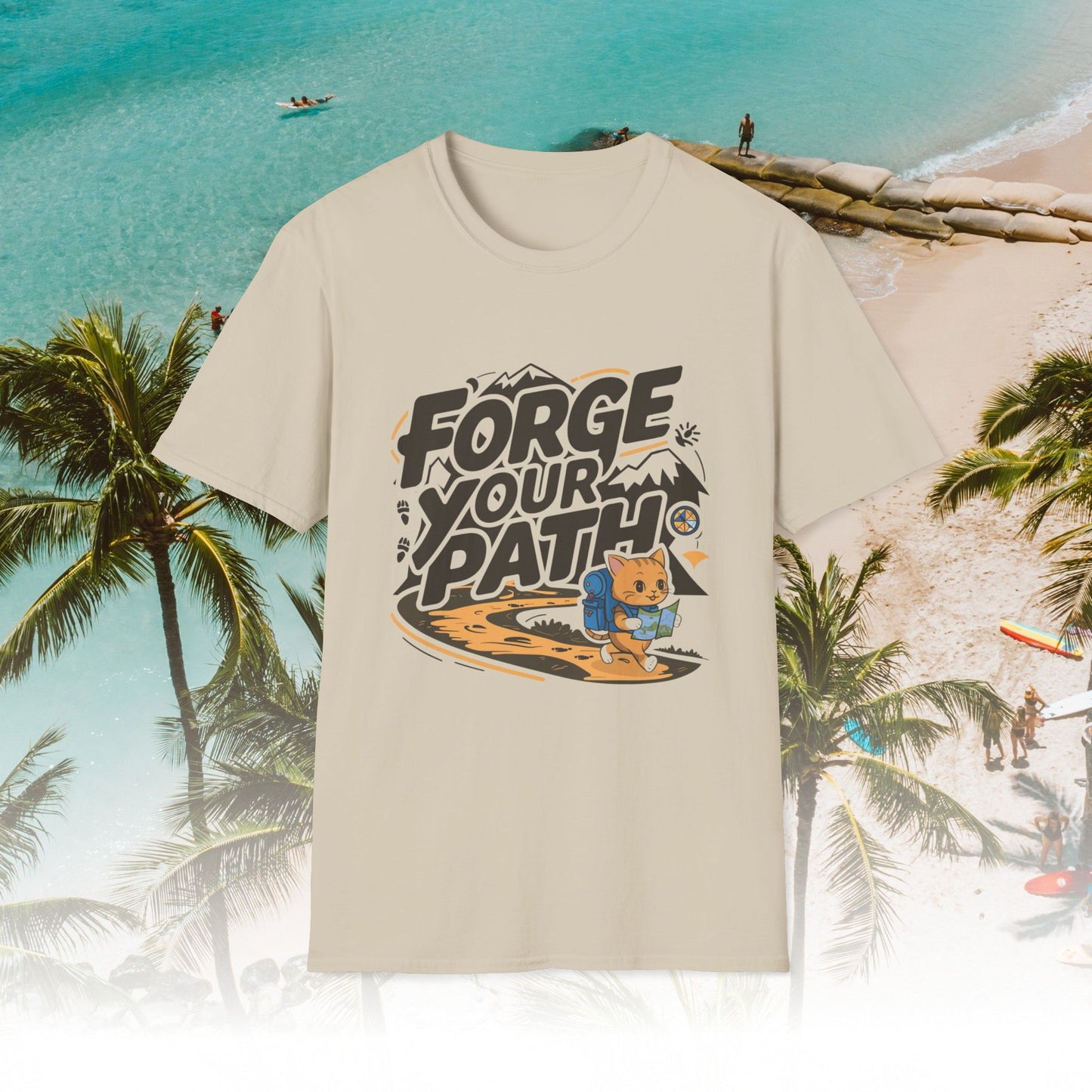 Forge Your Path Unisex Softstyle Travel Lover Cotton T-Shirts