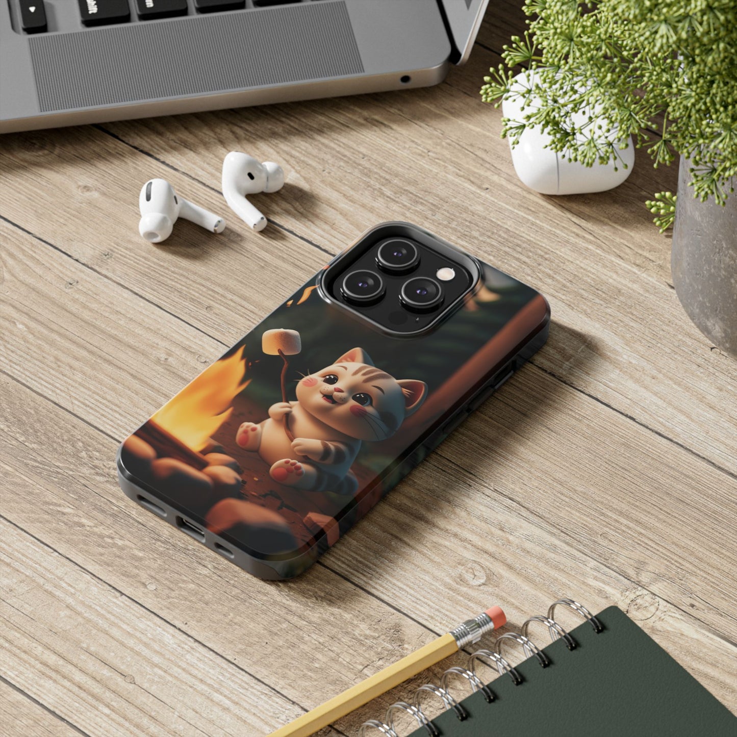 Meowstic Grip Wireless Charging Support Tough Case.
