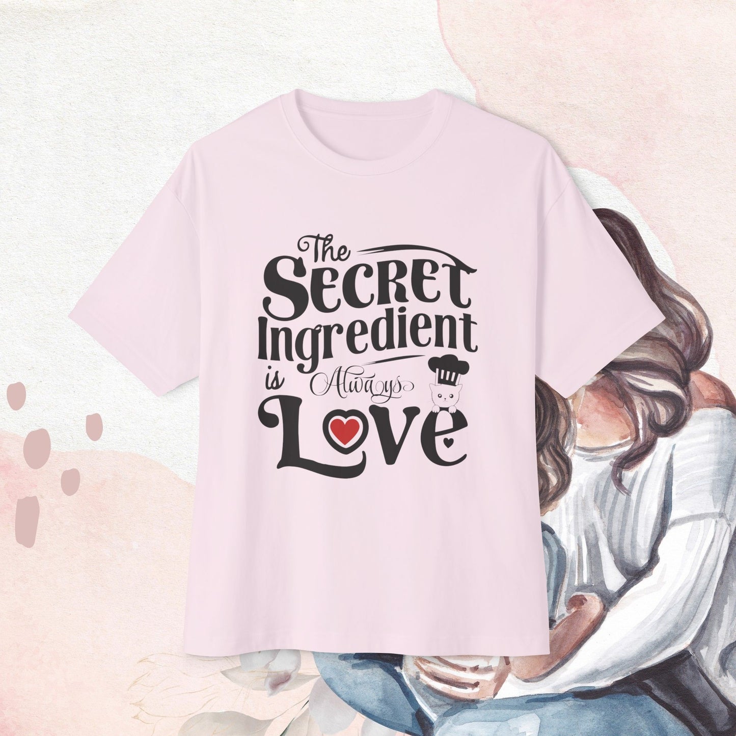 Secret Ingredient Is Always Love Unisex Oversized Boxy Tshirts