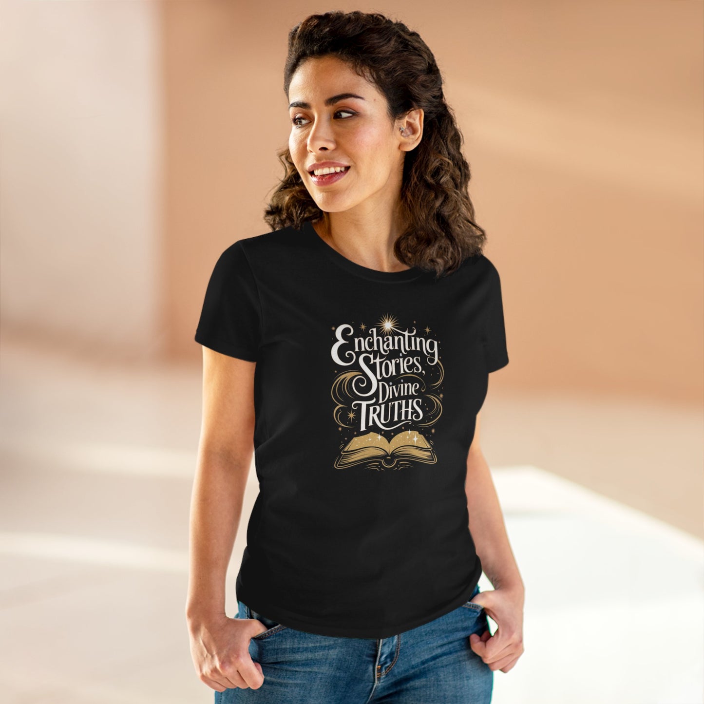 Spiritual Saga Women Cotton Tshirt