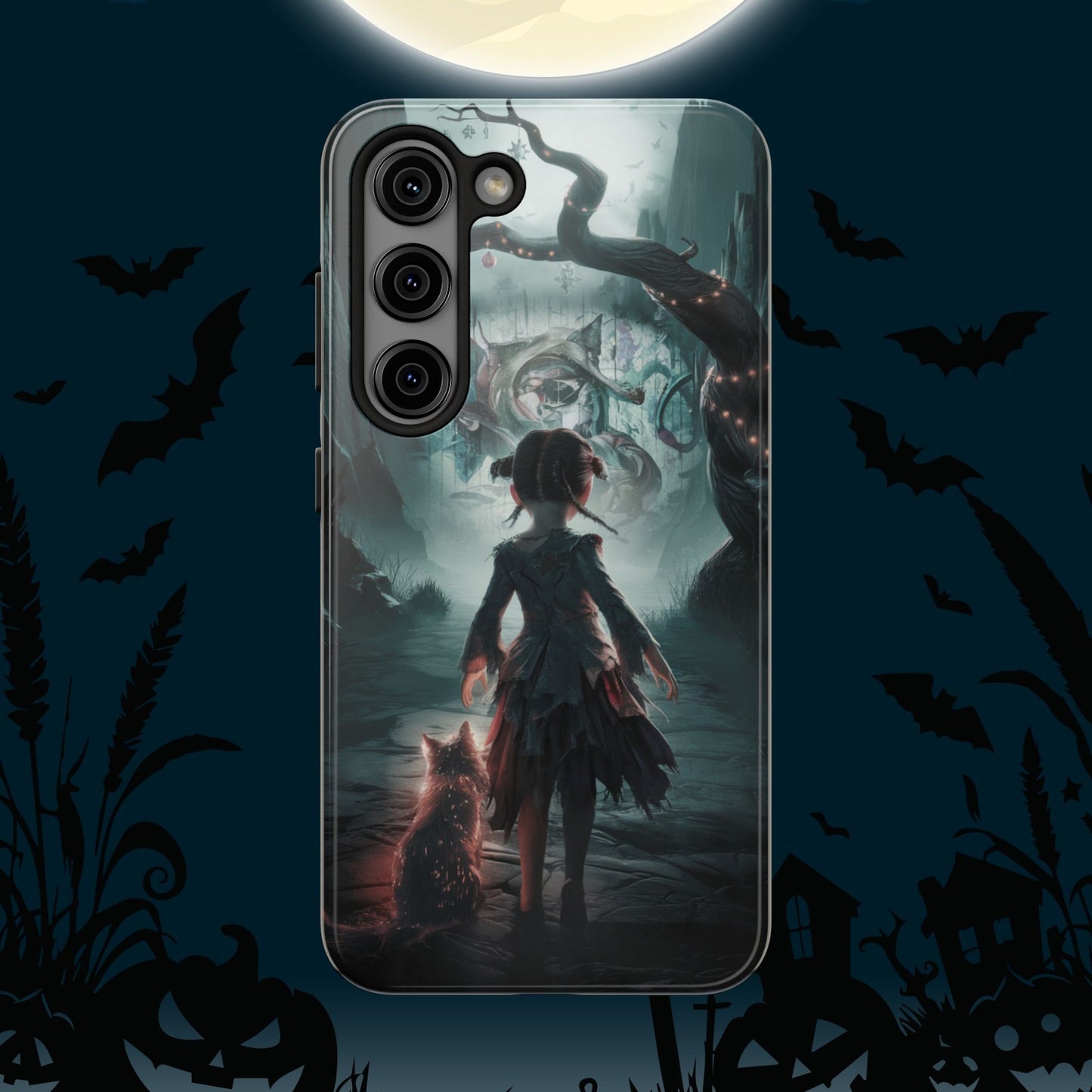 Feline Festivities Wireless Charging Support Tough Case.