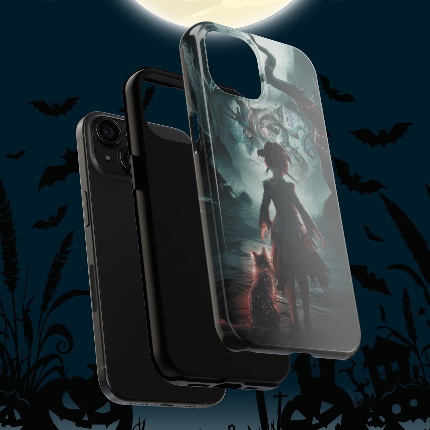 Feline Festivities Wireless Charging Support Tough Case.