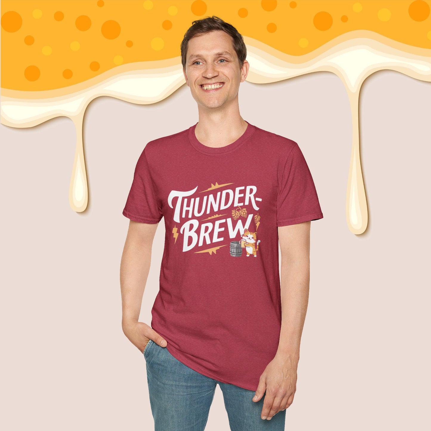 Thunder Brew Cotton Men Tshirt