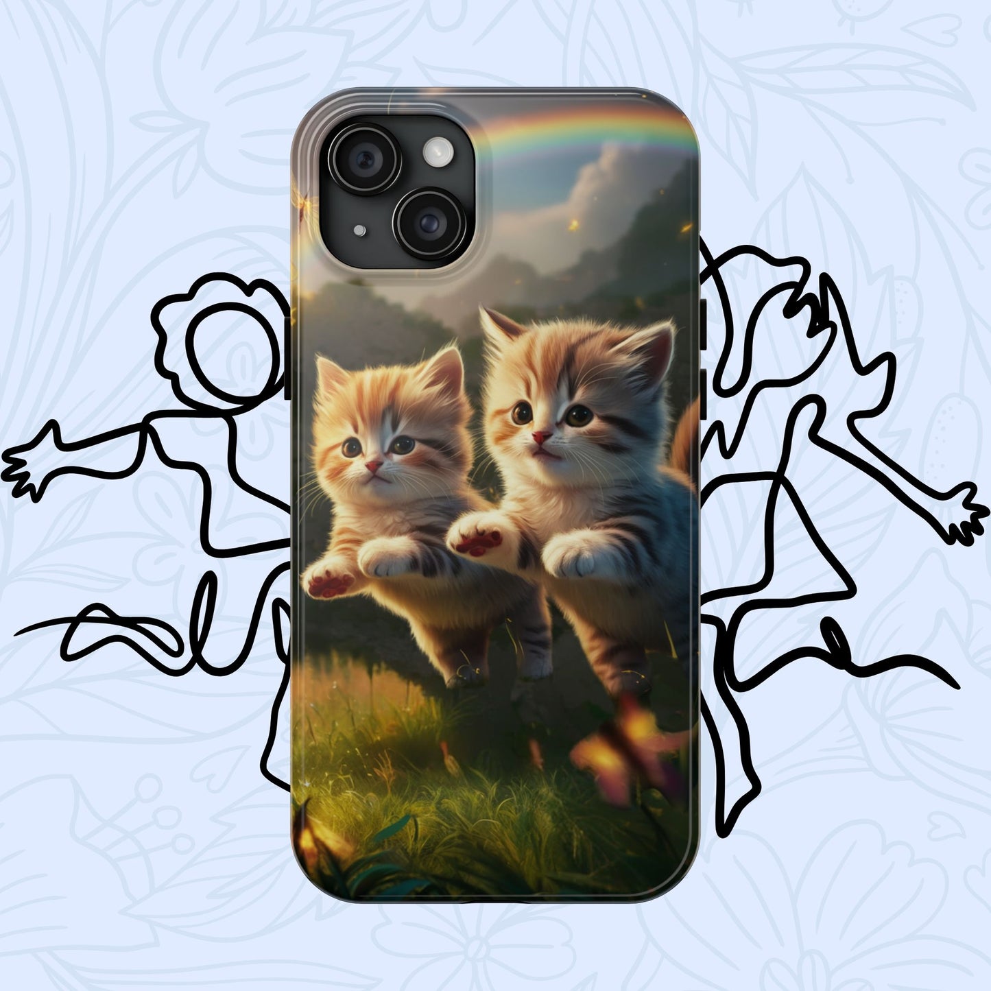 Bestie Buddies Wireless Charging Support Tough Case