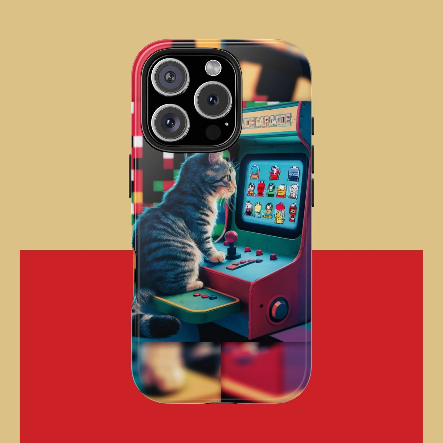 Meowstalgia Wireless Charging Support Tough Case.